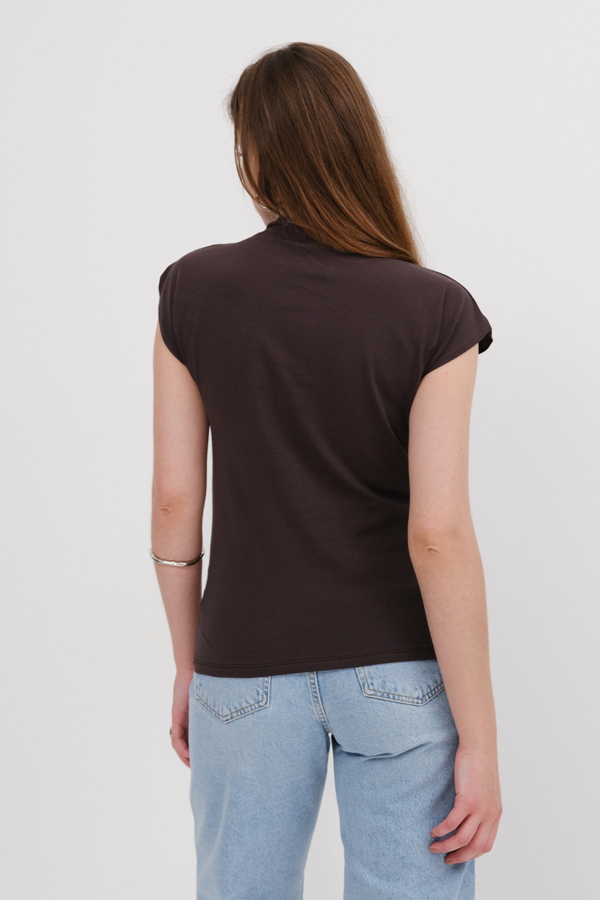 Soft-Brown_High-Neck-Basic-Blouse-addax