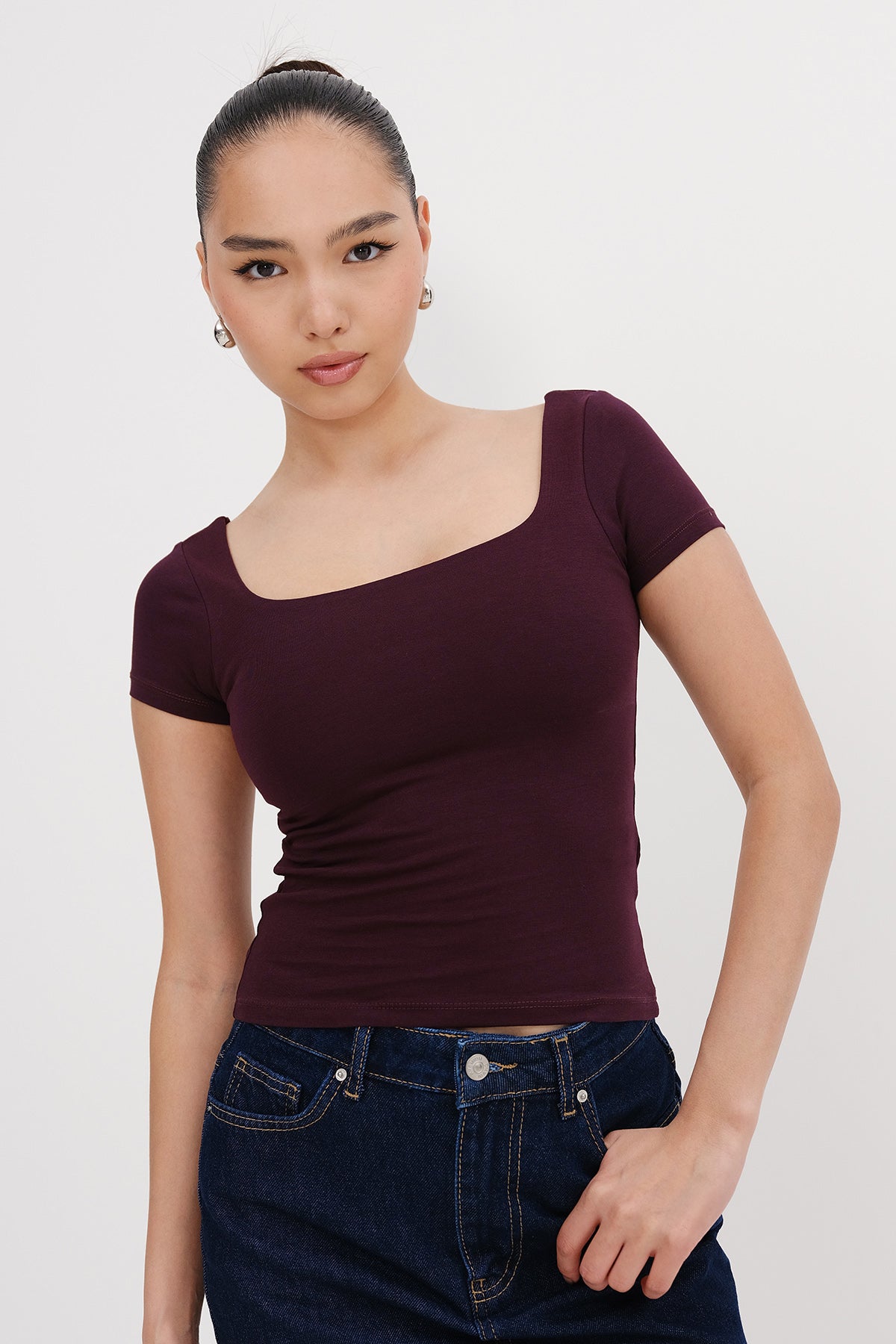 Gardenia_Square-Neck-Short-Sleeve-Blouse-addax