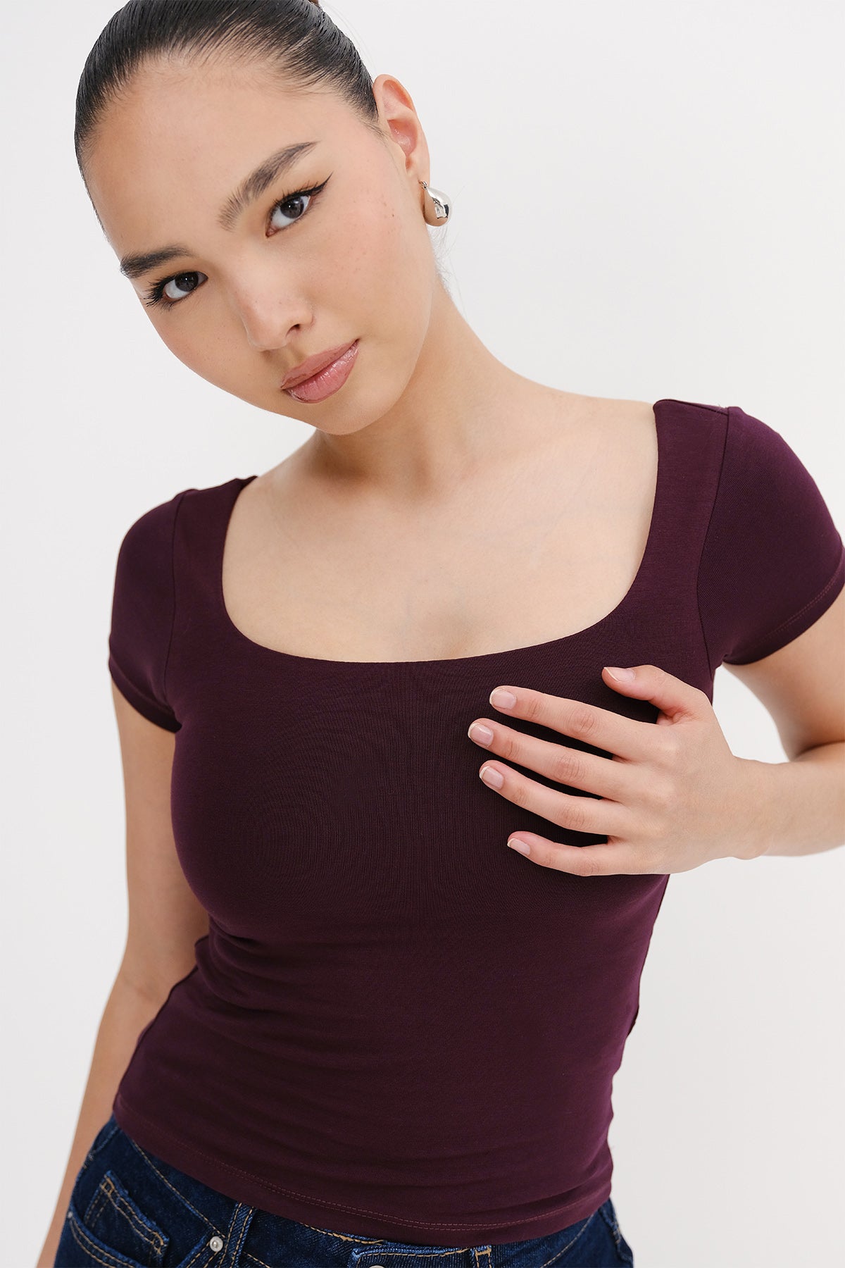 Gardenia_Square-Neck-Short-Sleeve-Blouse-addax