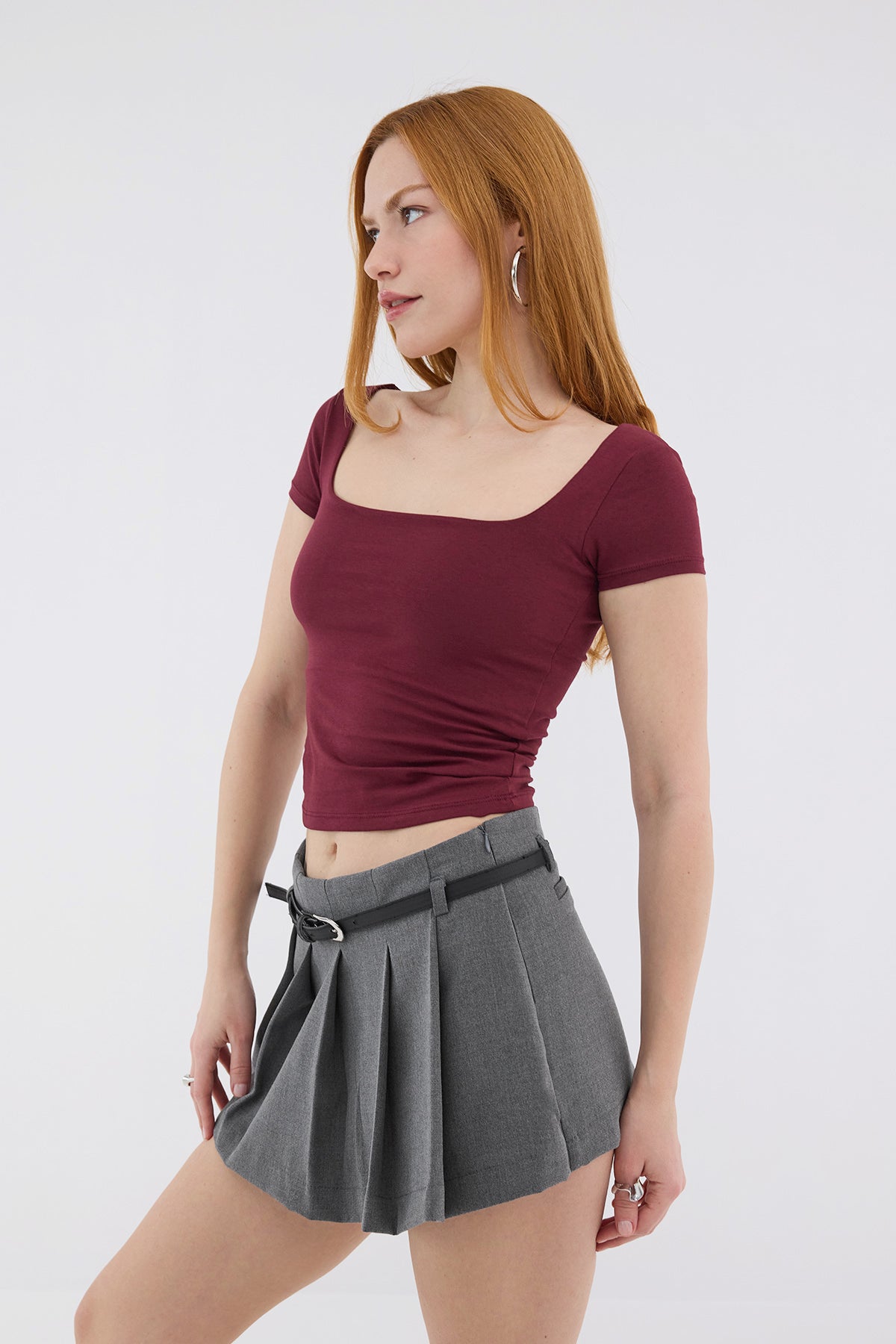 Light-Burgundy_Square-Neck-Short-Sleeve-Blouse-addax