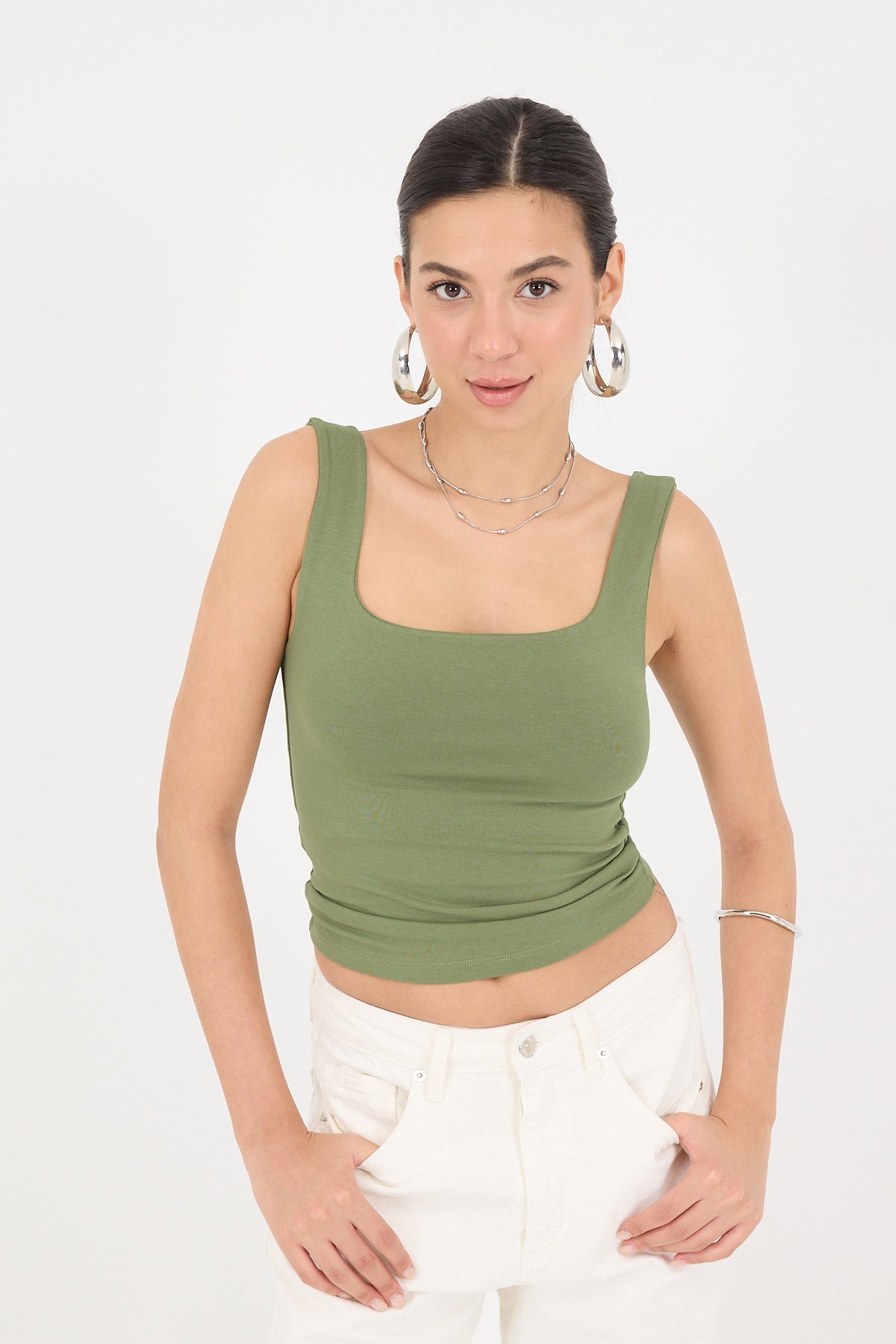 Oil-Green_Wide-Strap-Square-Neck-Tank-Top-addax