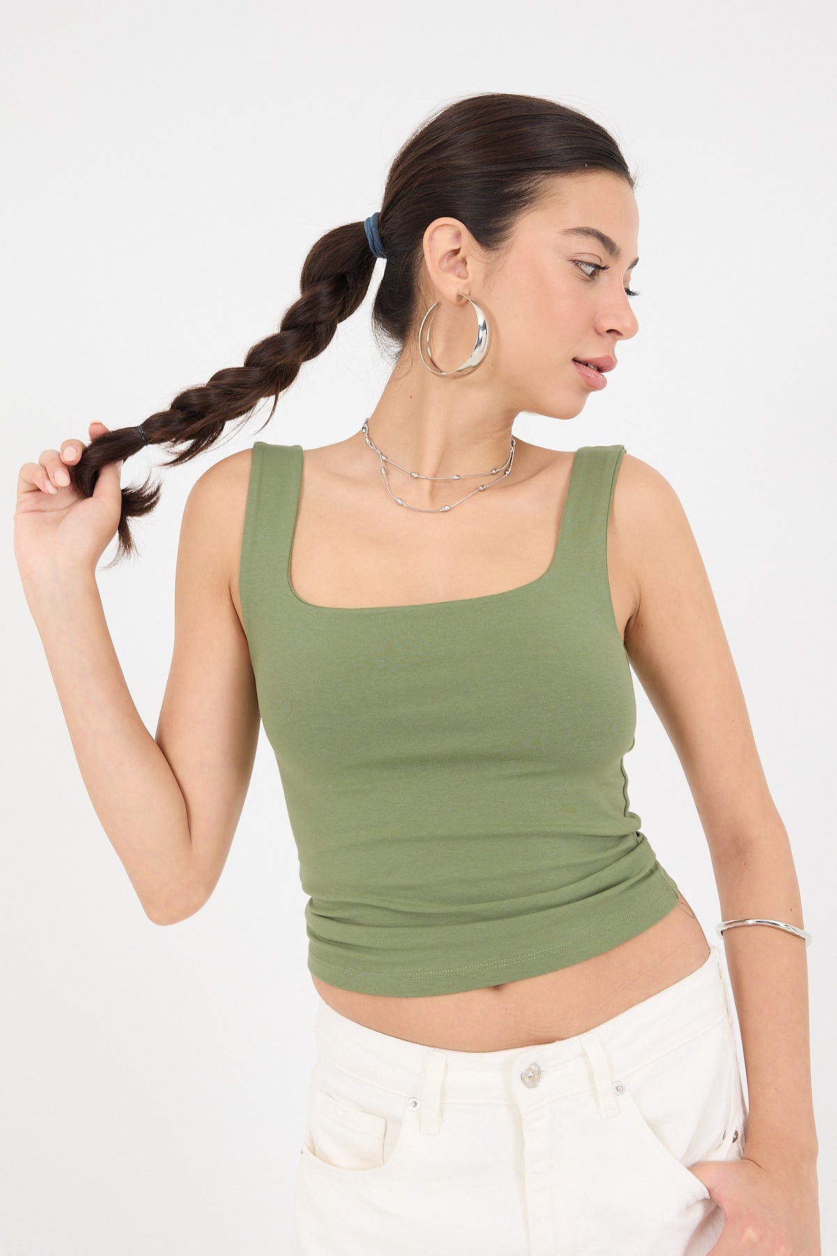 Oil-Green_Wide-Strap-Square-Neck-Tank-Top-addax