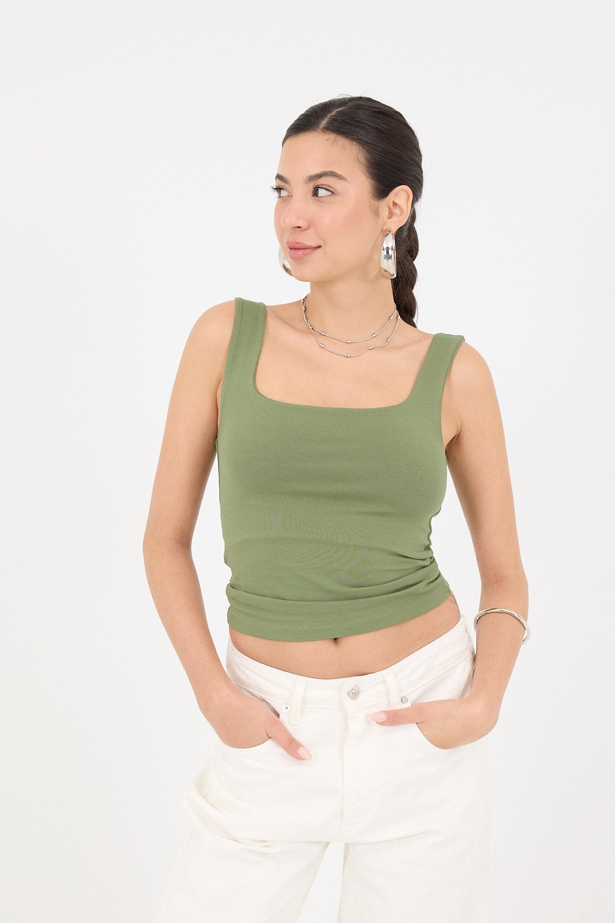 Oil-Green_Wide-Strap-Square-Neck-Tank-Top-addax