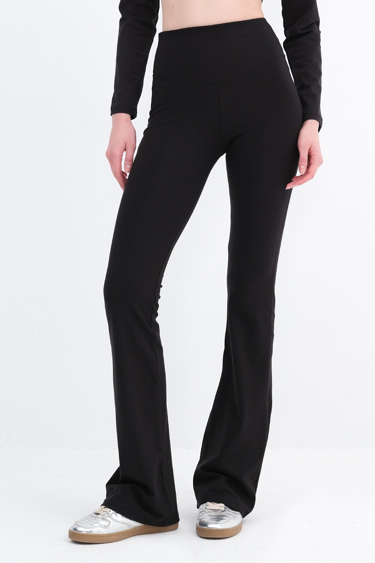 Black_High-Waist-Flare-Leg-Tights-addax