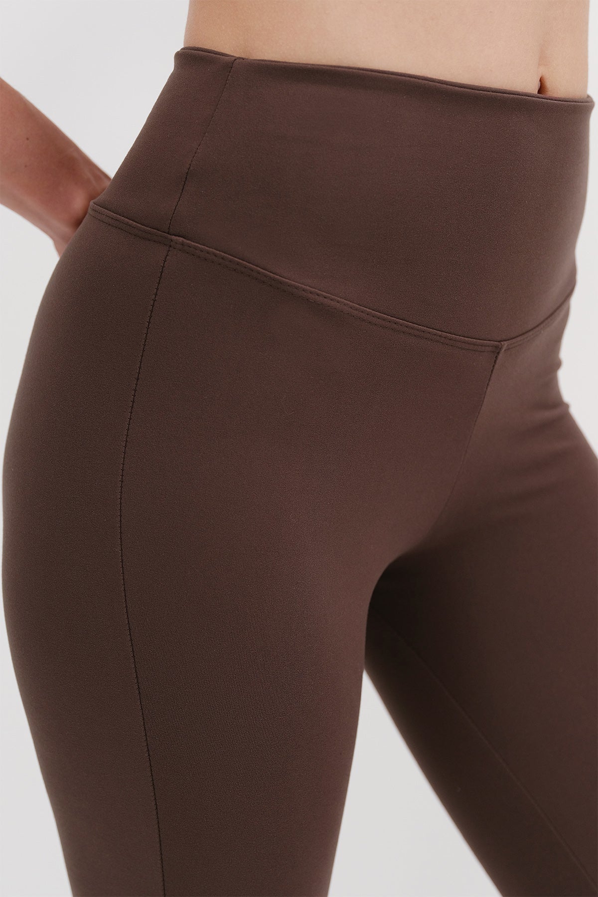 Brown_High-Waist-Flare-Leg-Tights-addax