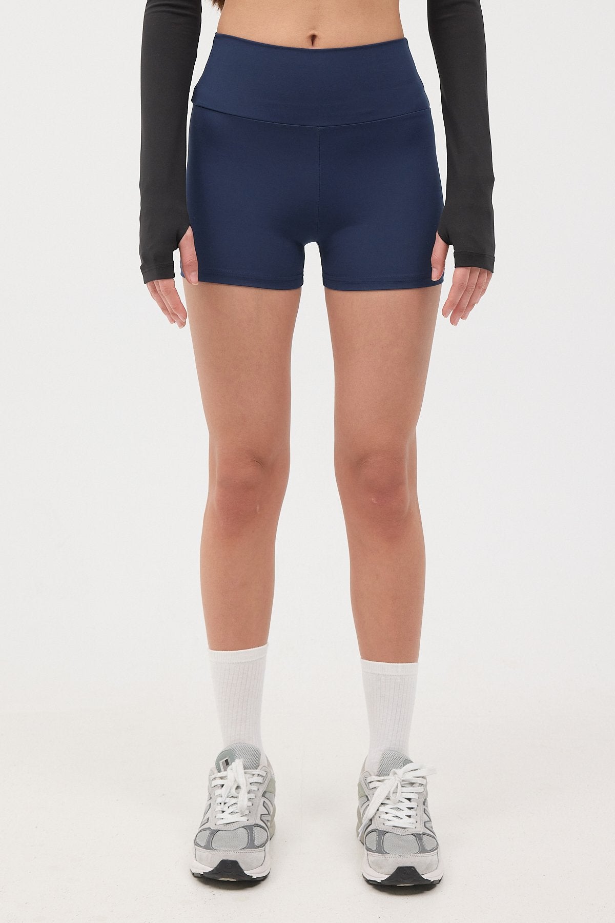Night-Blue_High-Waist-Sports-Shorts-Tights-addax