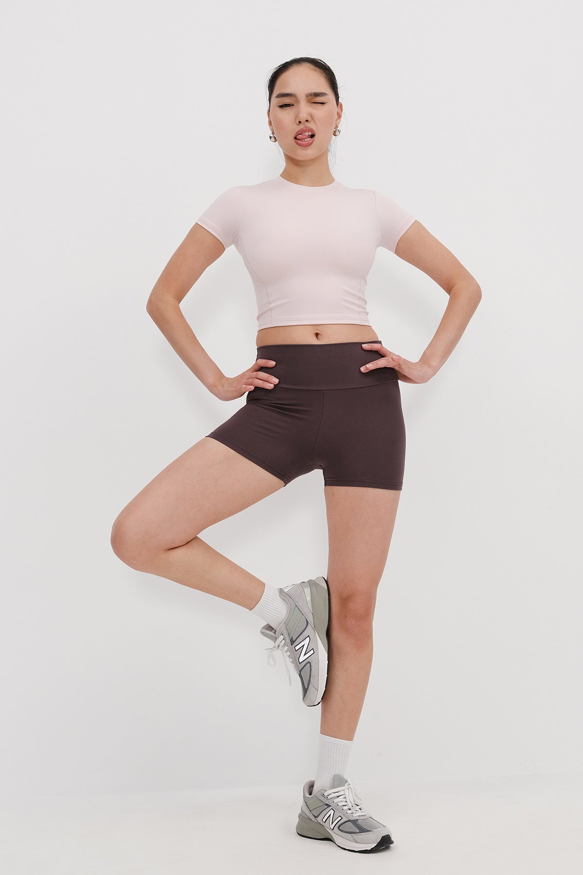 Soft-Brown_High-Waist-Sports-Shorts-Tights-addax
