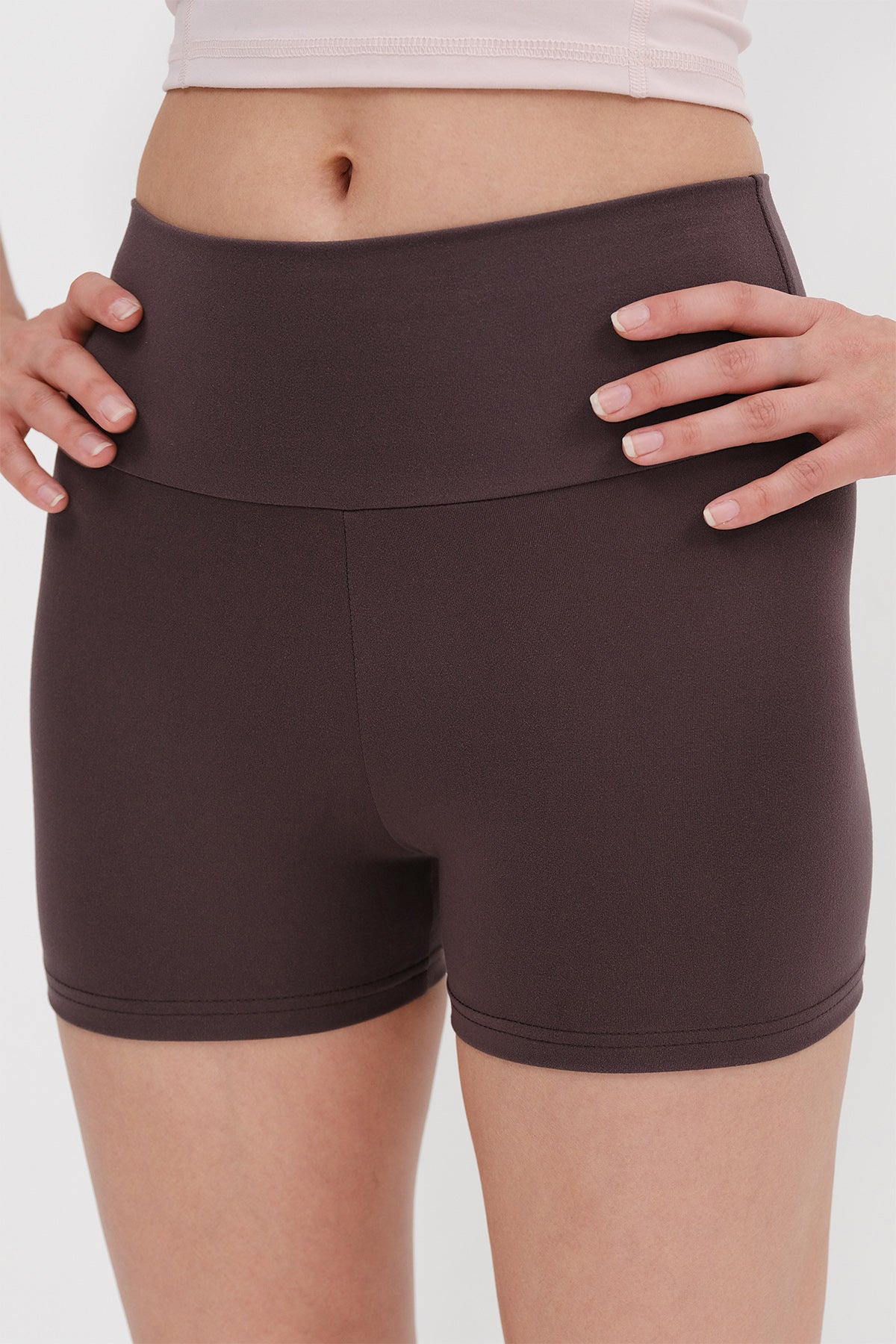 Soft-Brown_High-Waist-Sports-Shorts-Tights-addax