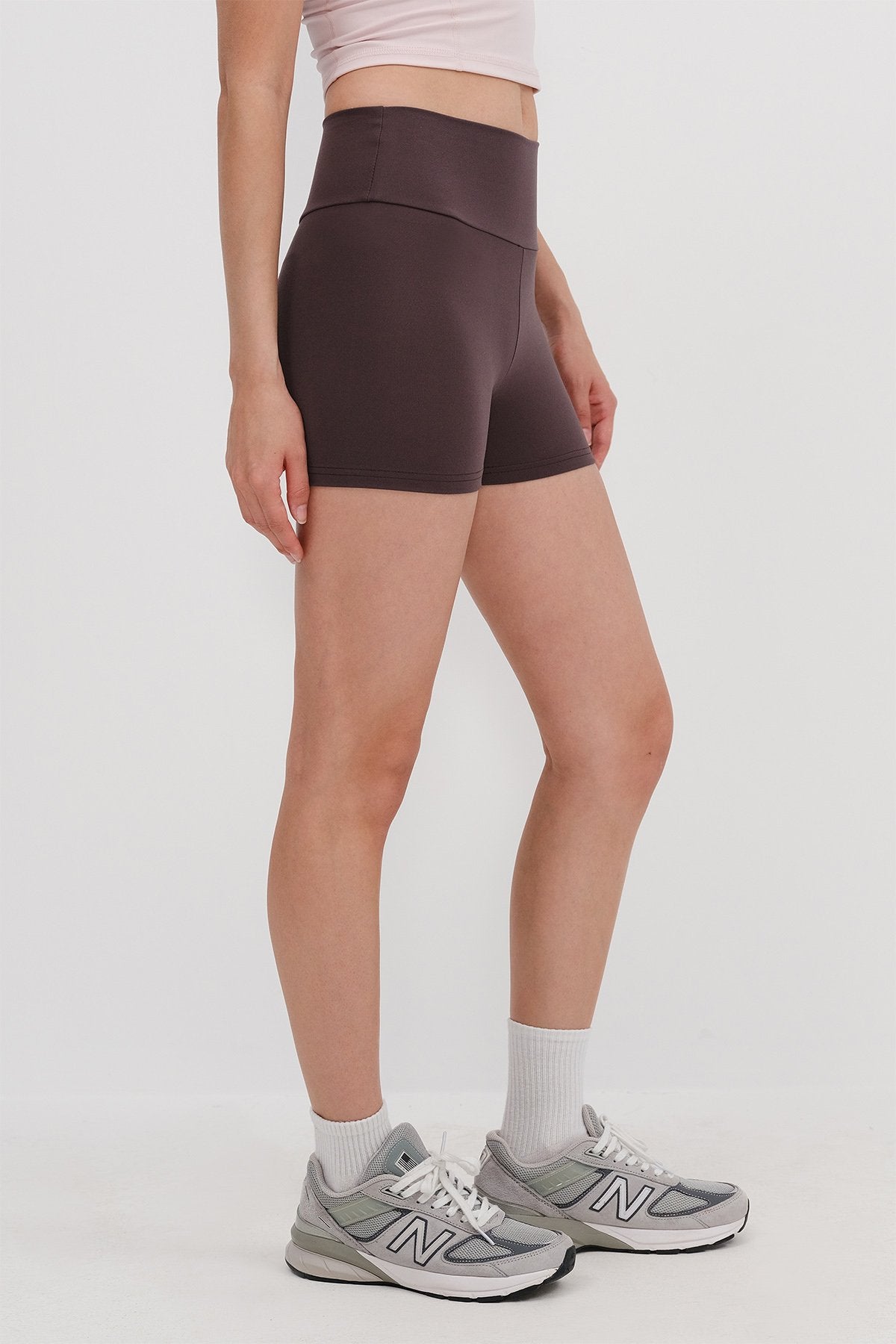 Soft-Brown_High-Waist-Sports-Shorts-Tights-addax