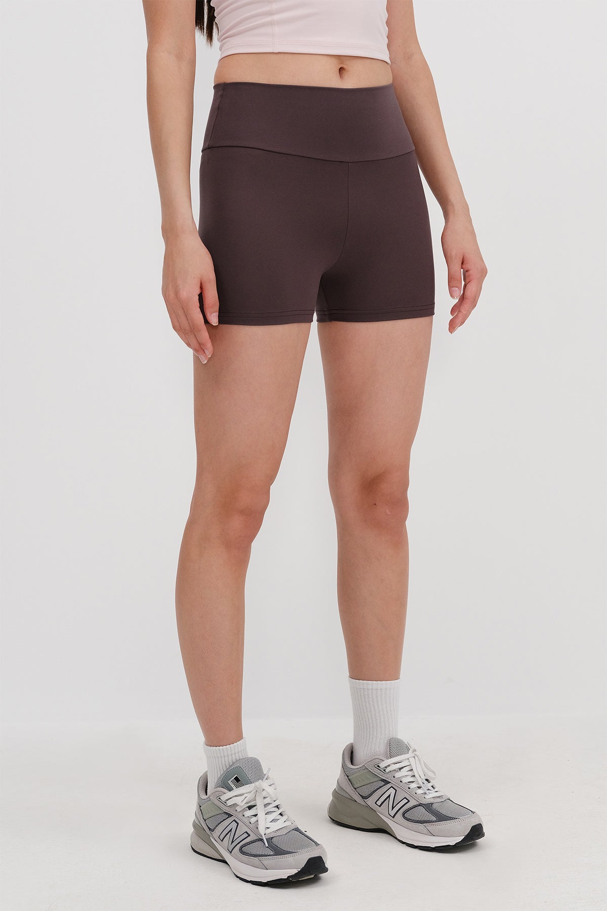 Soft-Brown_High-Waist-Sports-Shorts-Tights-addax