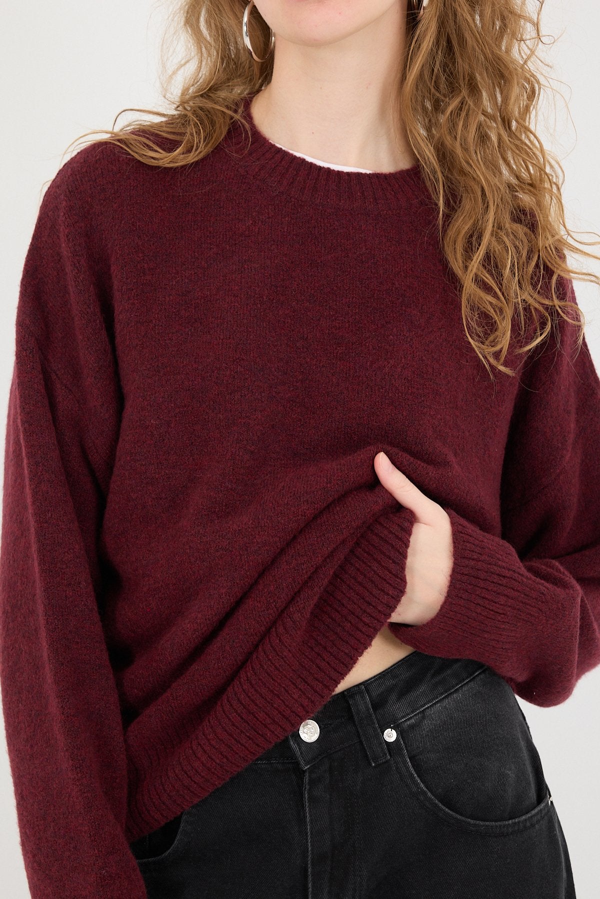 Light-Burgundy_Crew-Neck-Long-Sleeve-Knitwear-Sweater-addax