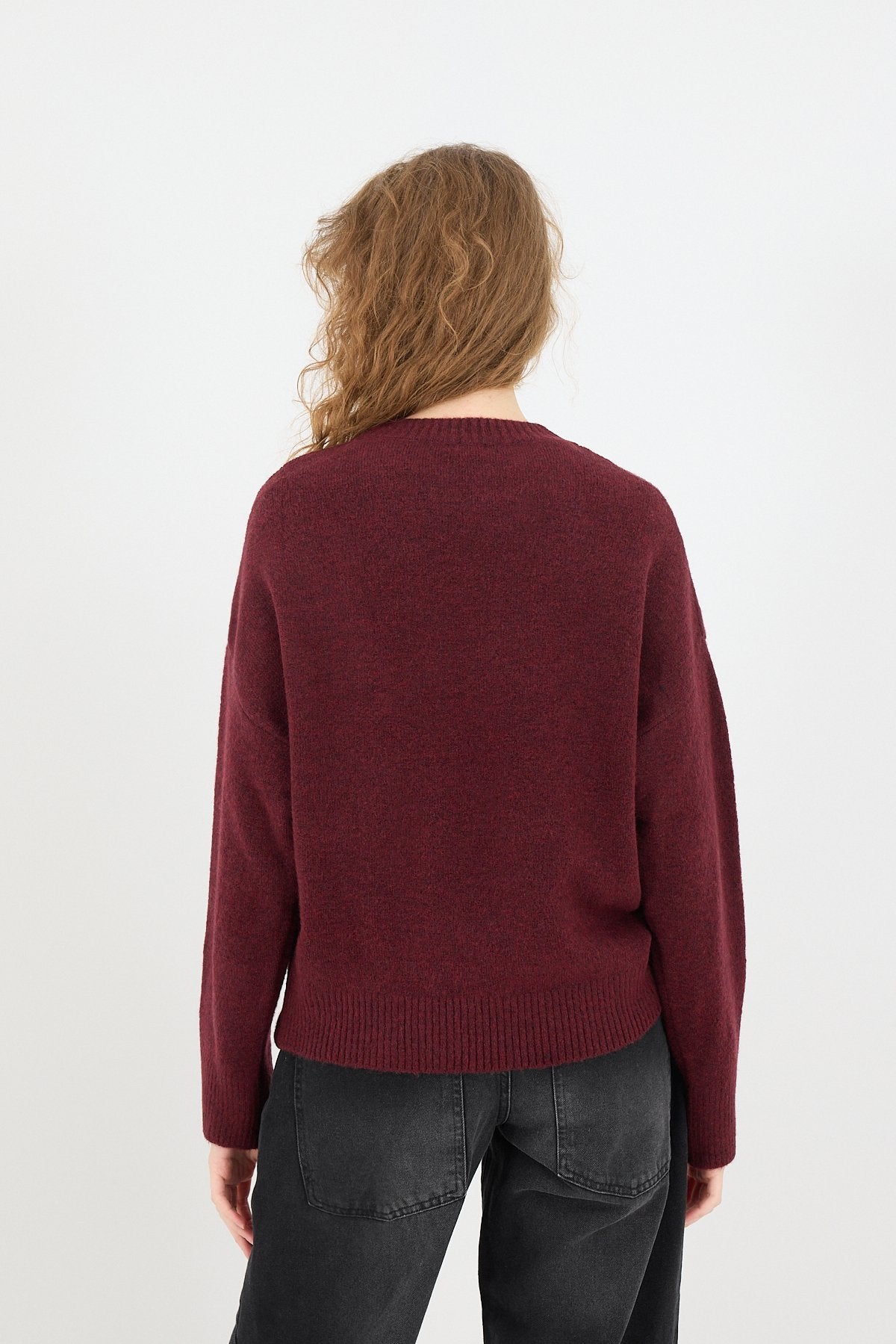 Light-Burgundy_Crew-Neck-Long-Sleeve-Knitwear-Sweater-addax