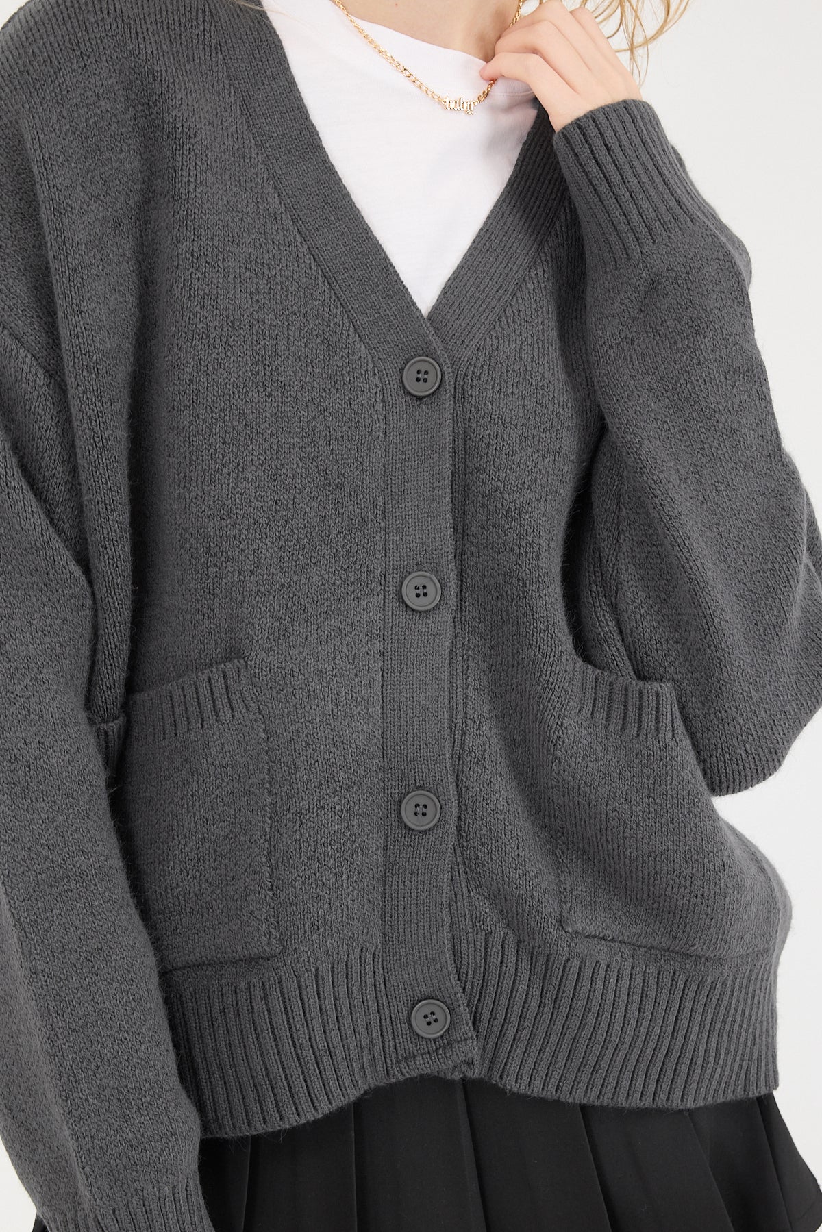 Charcoal_Double-Pocket-Buttoned-Knitwear-Cardigan-addax
