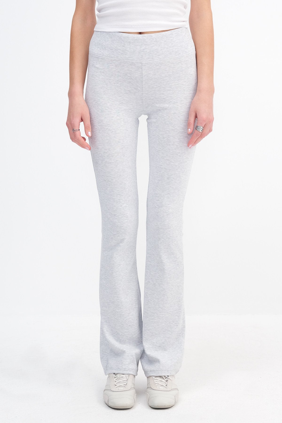 Grey-Melange_Wide-Waistband-Modal-Leggings-addax