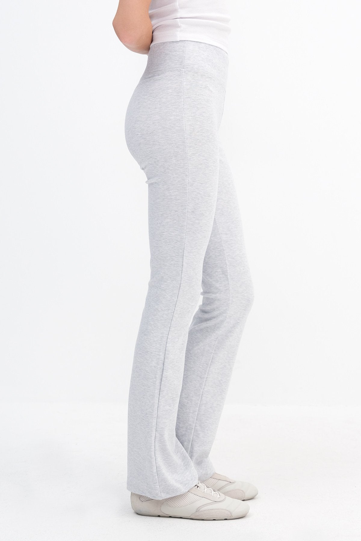 Grey-Melange_Wide-Waistband-Modal-Leggings-addax