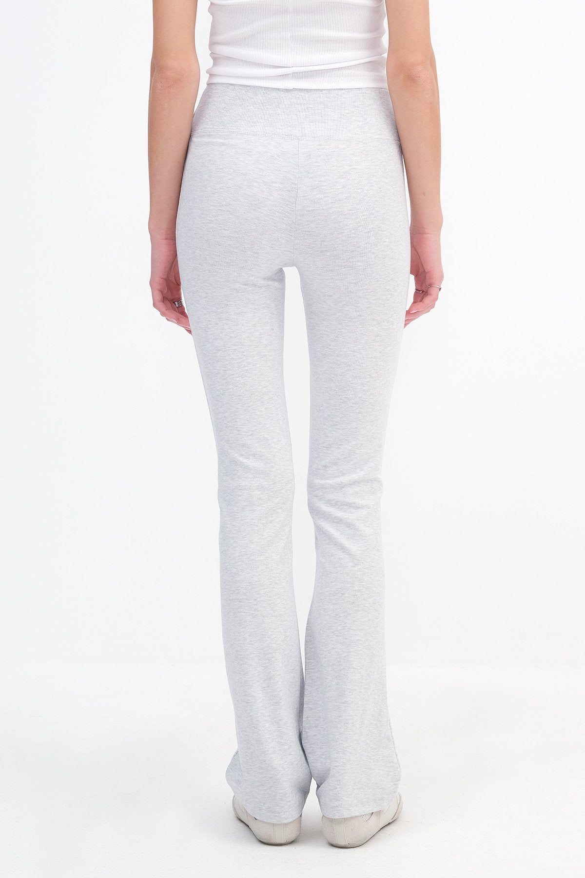 Grey-Melange_Wide-Waistband-Modal-Leggings-addax