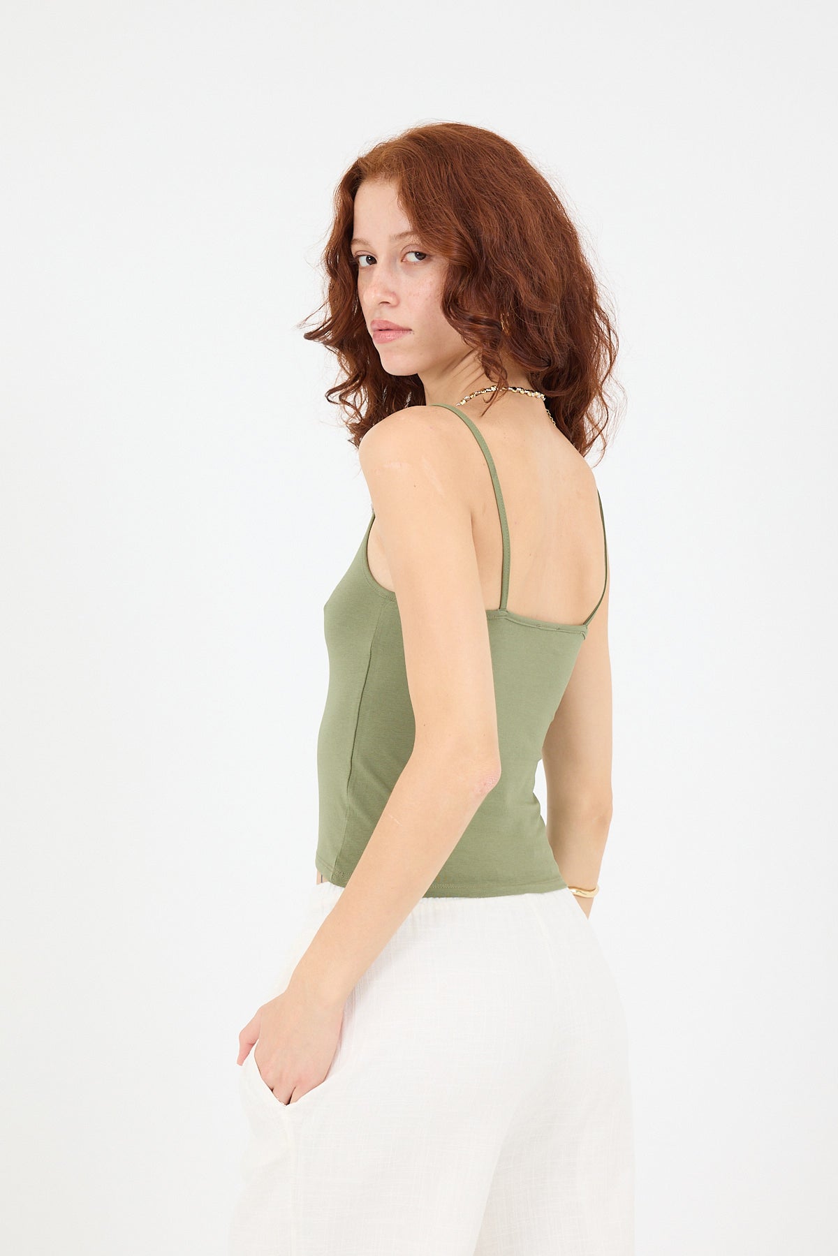 Oil-Green_Basic-Tank-Top-with-Straps-addax