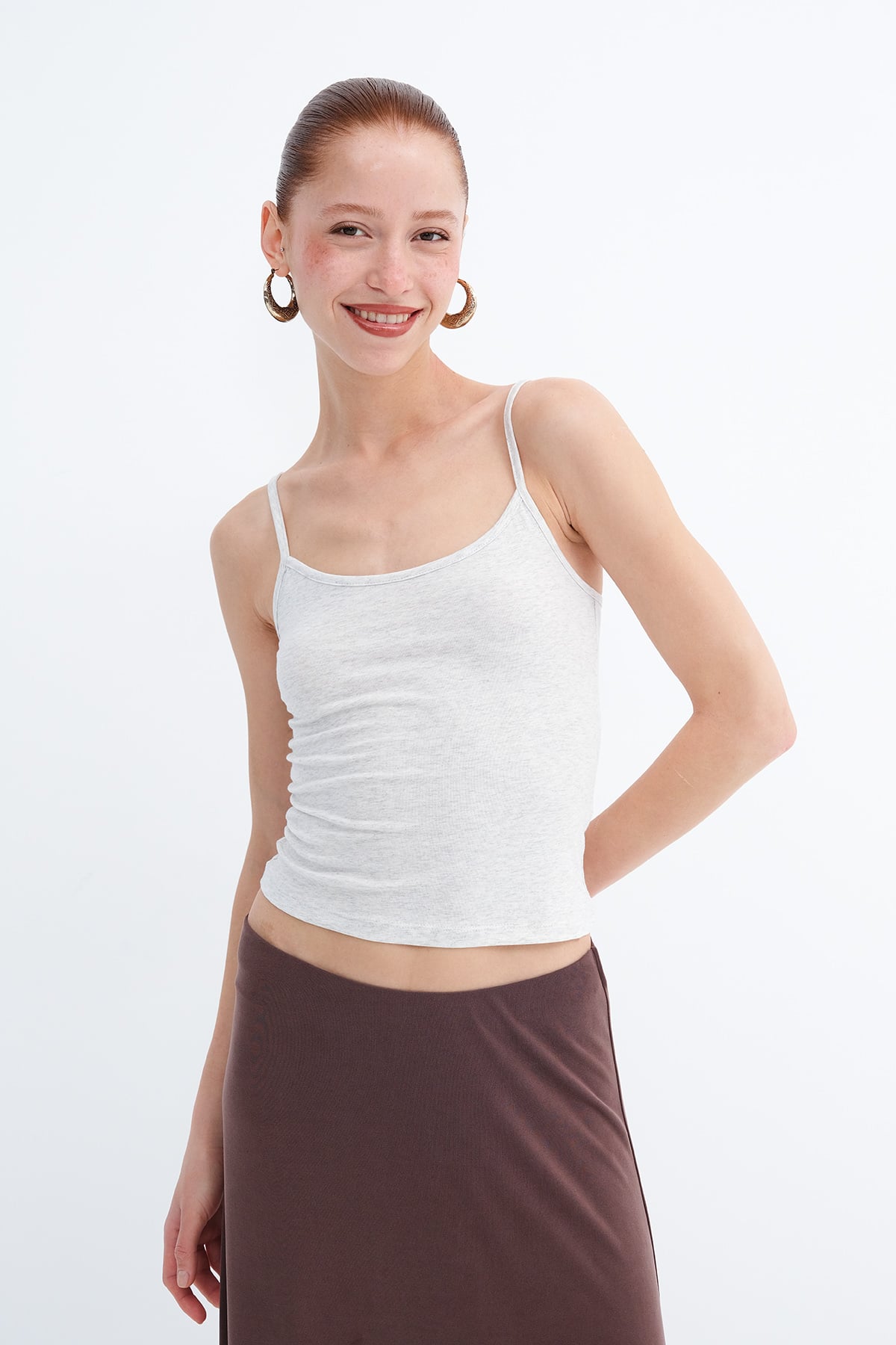 Snow-Melange_Basic-Tank-Top-with-Straps-addax