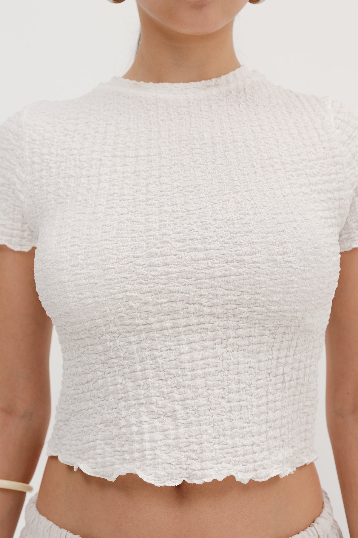 Ecru_Short-Sleeve-Textured-Blouse-addax
