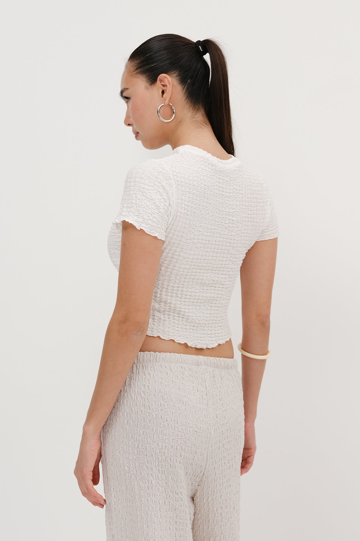 Ecru_Short-Sleeve-Textured-Blouse-addax