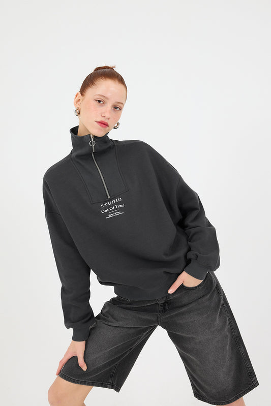 Charcoal_STUDIO-Out-Of-Time-Printed-Zip-Up-Sweatshirt-addax