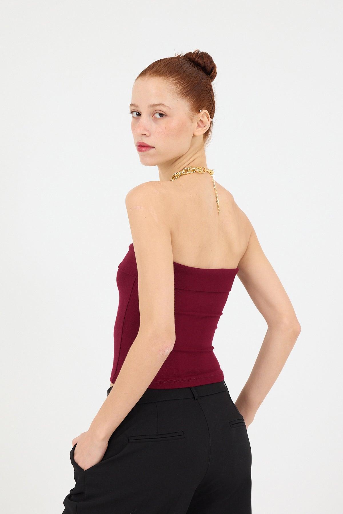Burgundy_Strapless-Crop-Bustier-addax