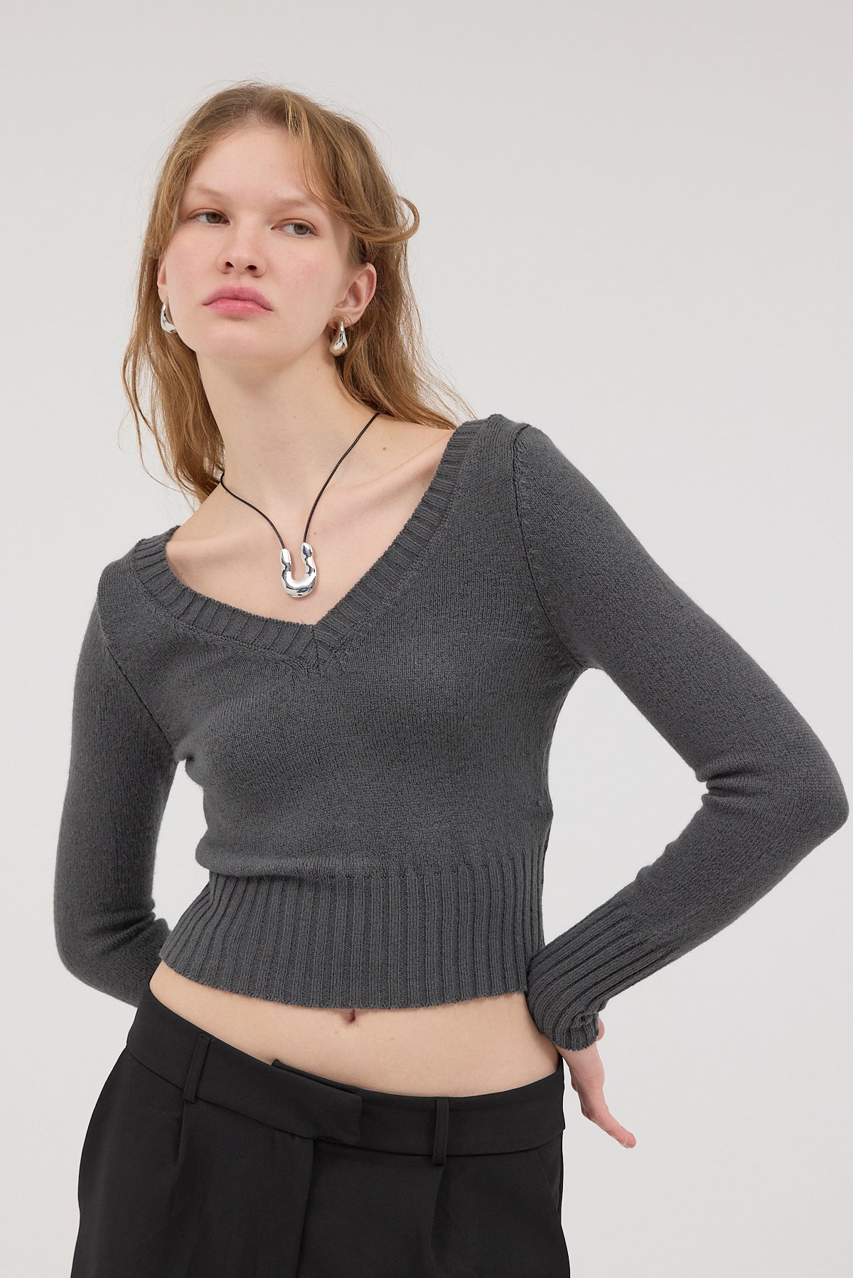 Charcoal_Front-and-Back-V-Neck-Knitted-Sweater-addax