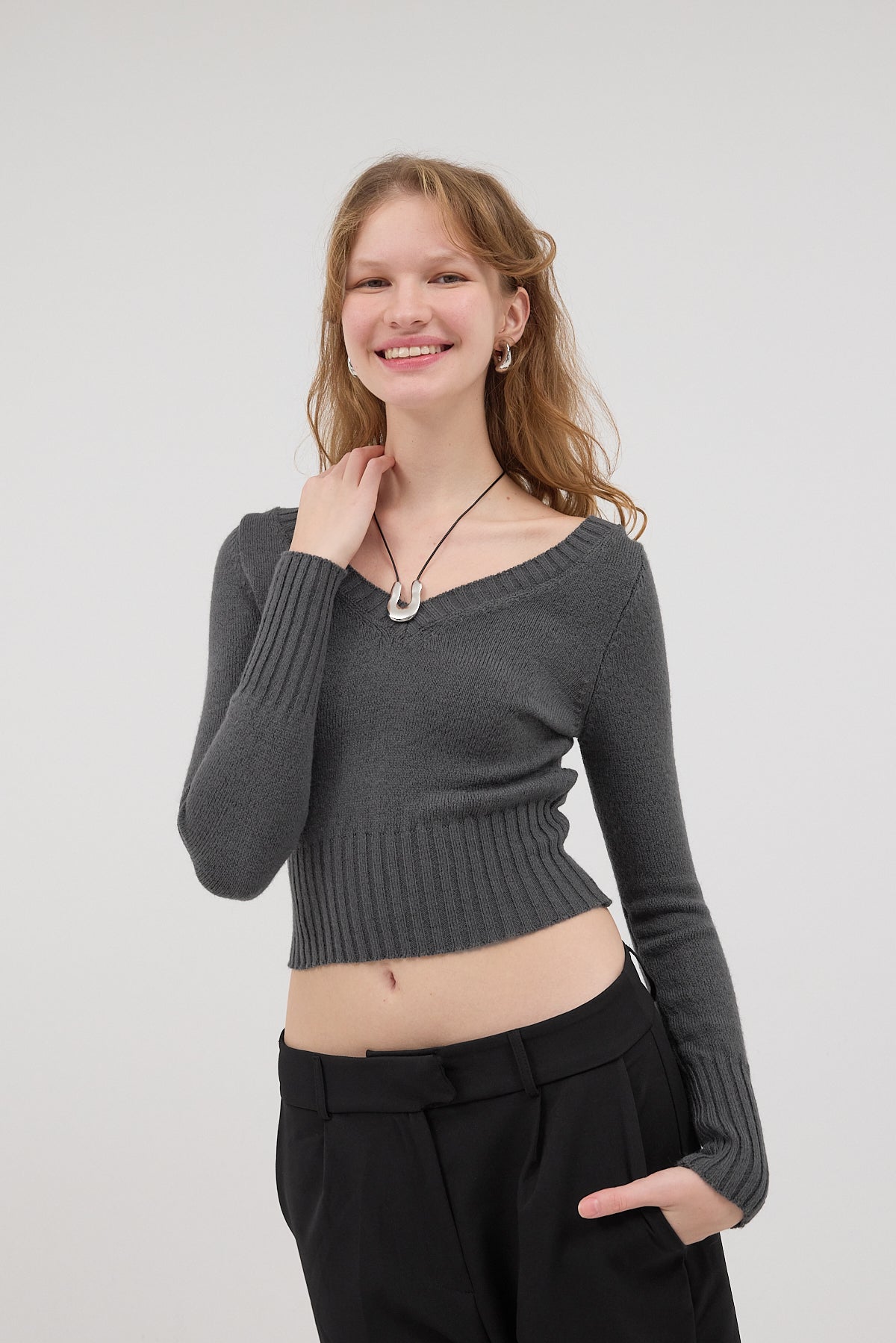 Charcoal_Front-and-Back-V-Neck-Knitted-Sweater-addax