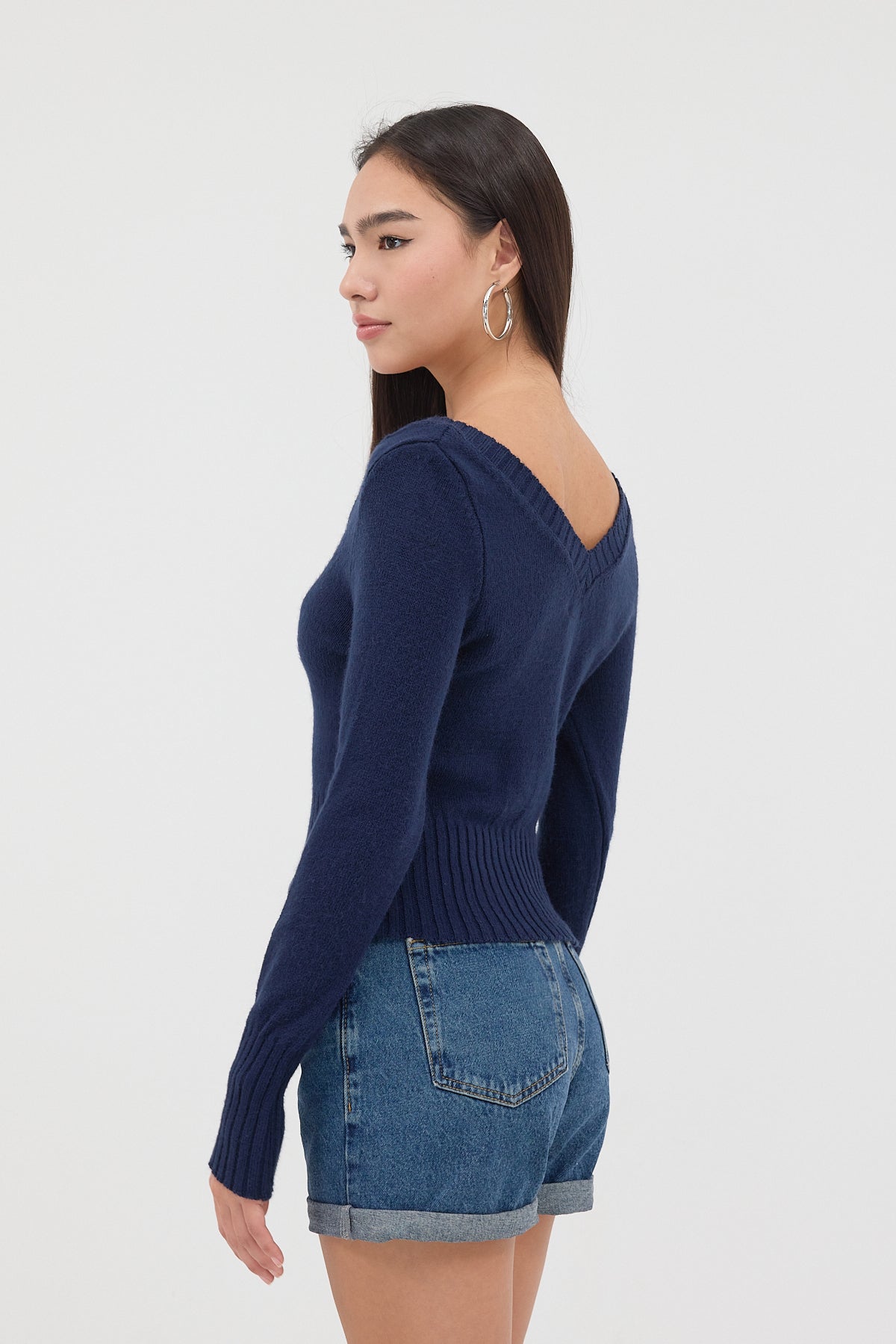 Night-Blue_Front-and-Back-V-Neck-Knitted-Sweater-addax