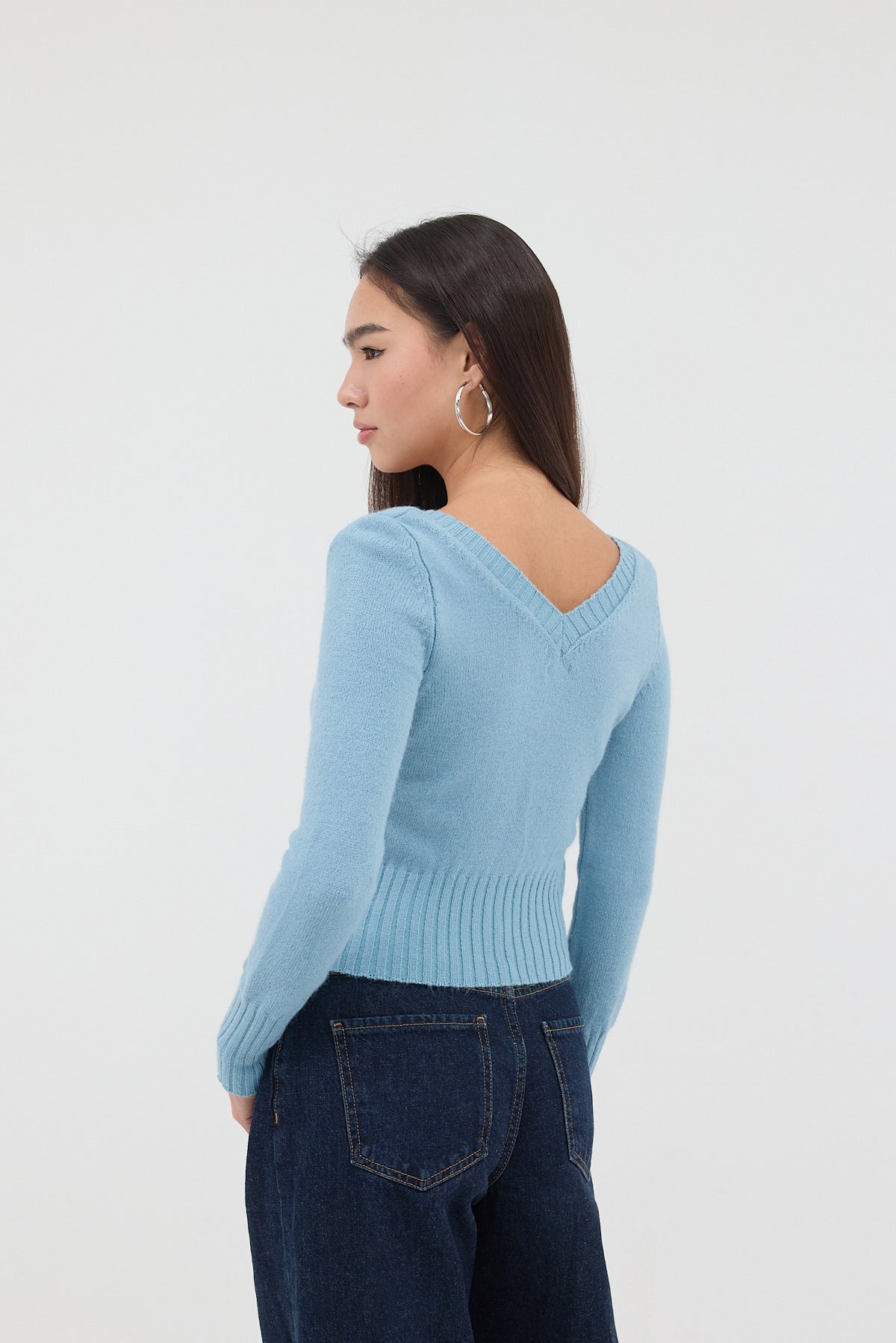 Light-Blue_Front-and-Back-V-Neck-Knitted-Sweater-addax