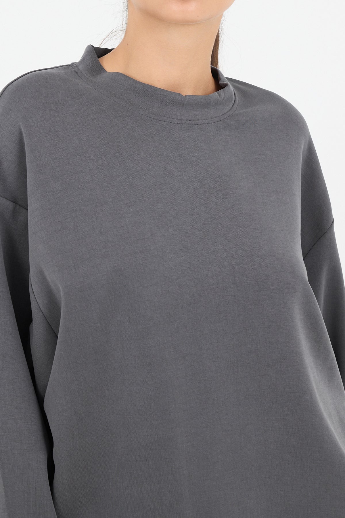 Charcoal_Crew-Neck-Oversized-Modal-Sweatshirt-addax