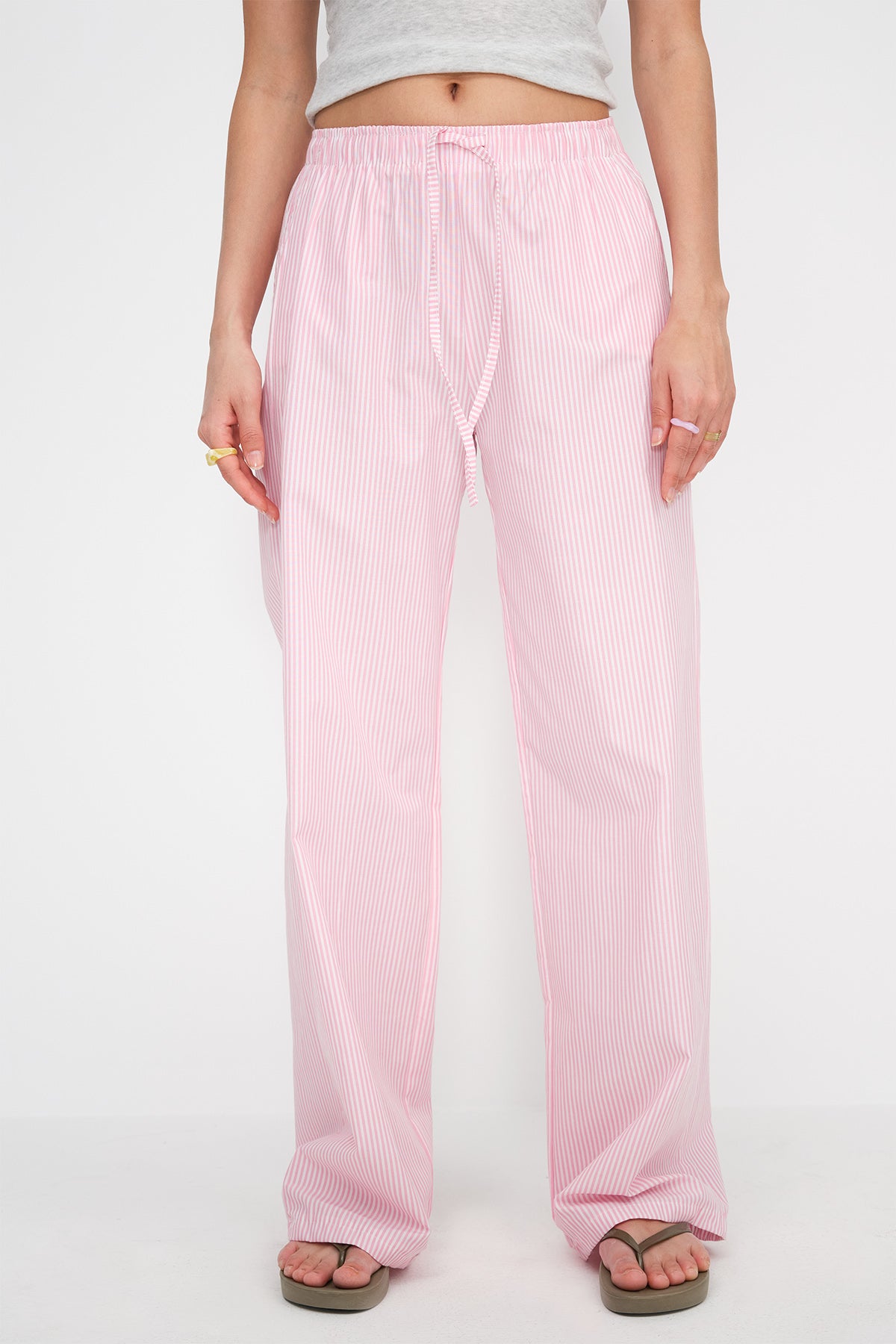 Pink_Elastic-Waist-Striped-Trousers-addax