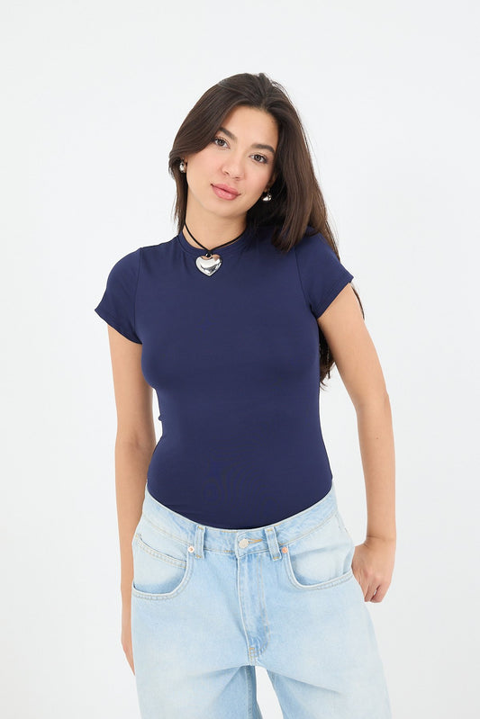 Night-Blue_Crew-Neck-Short-Sleeve-Bodysuit-addax