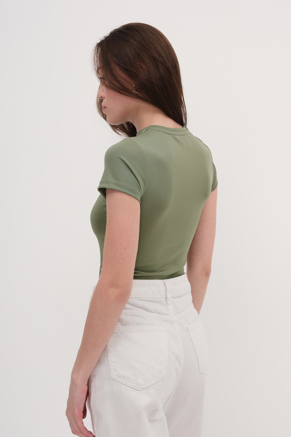 Oil-Green_Crew-Neck-Short-Sleeve-Bodysuit-addax