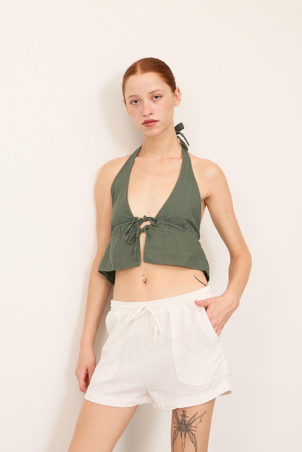 Khaki_Halter-Tie-Crop-Top-addax