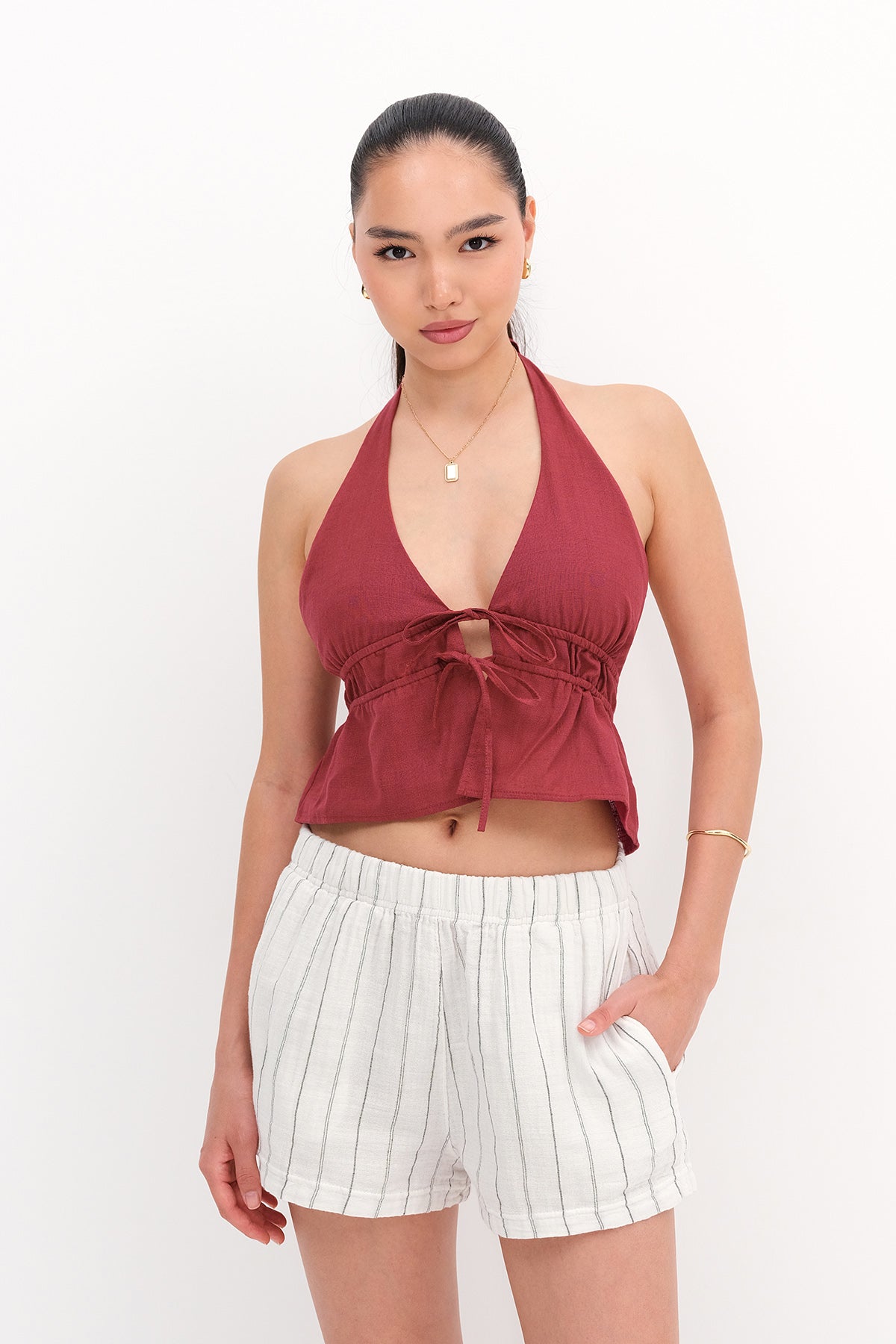 Burgundy_Halter-Tie-Crop-Top-addax