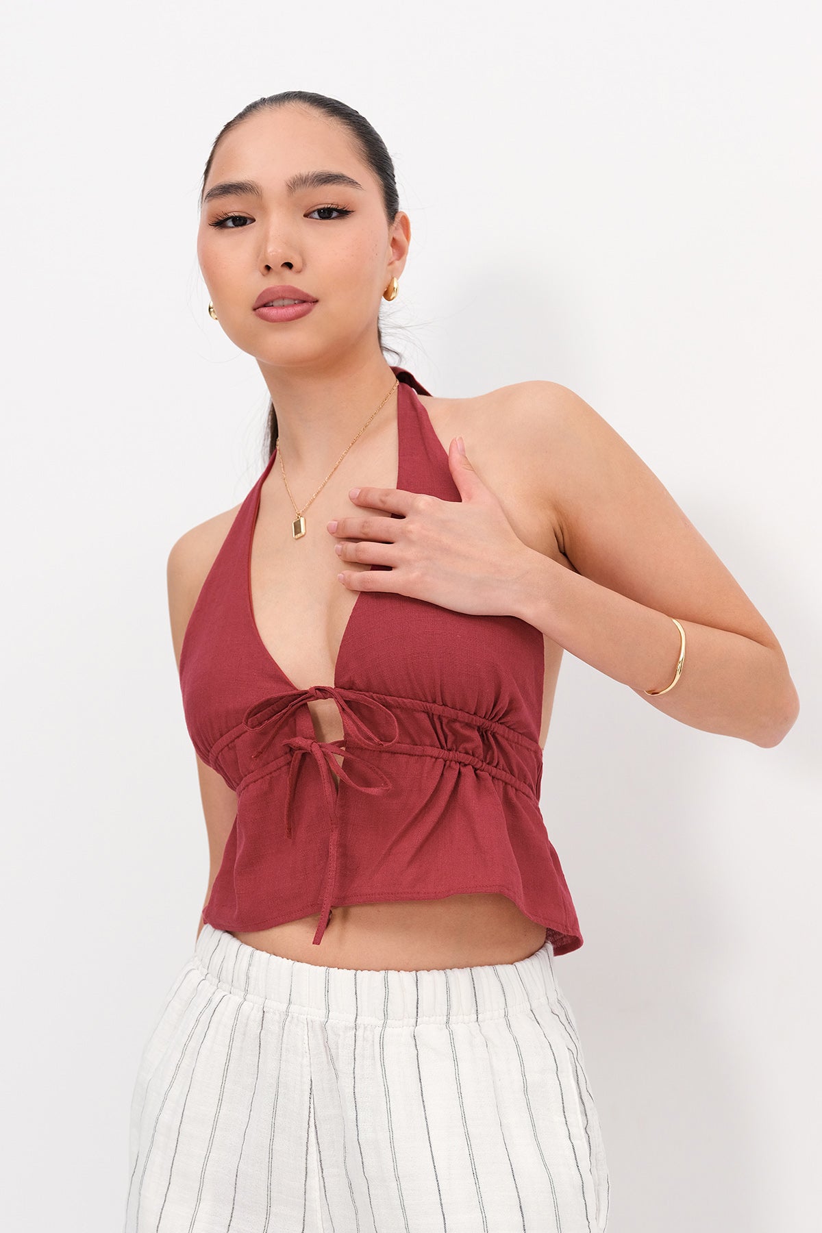 Burgundy_Halter-Tie-Crop-Top-addax