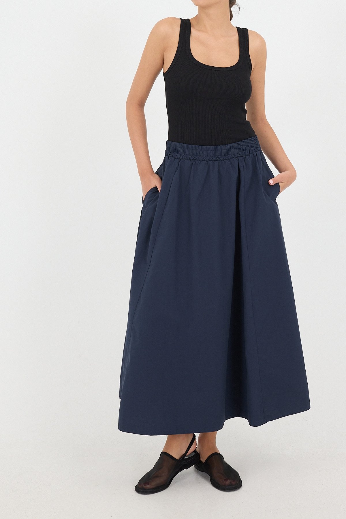 Night-Blue_Elastic-Waist-Long-Skirt-addax