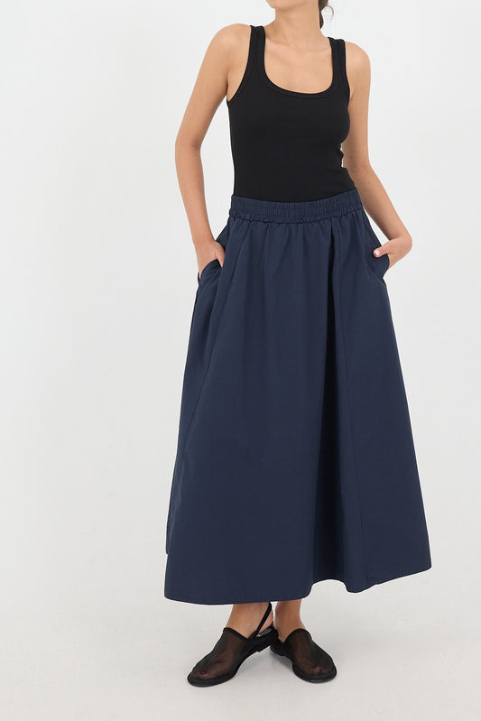 Night-Blue_Elastic-Waist-Long-Skirt-addax