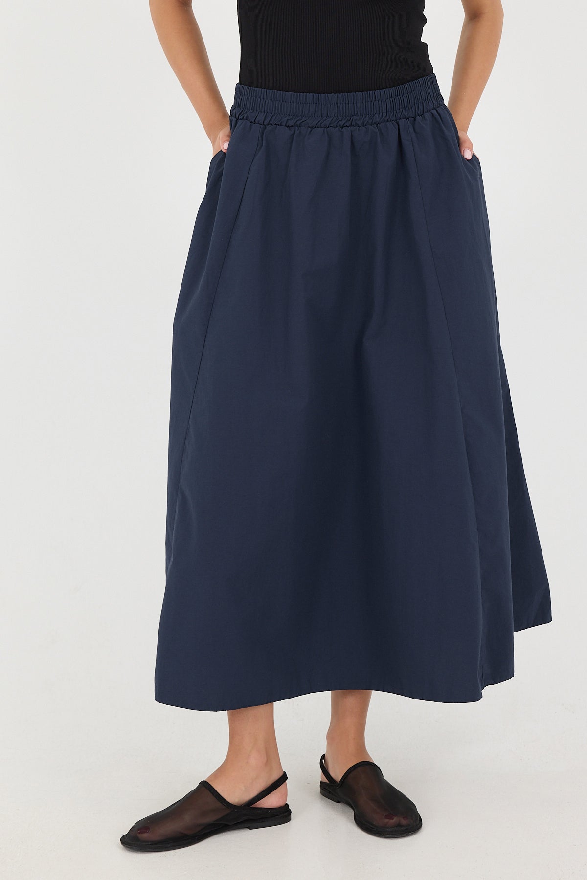 Night-Blue_Elastic-Waist-Long-Skirt-addax