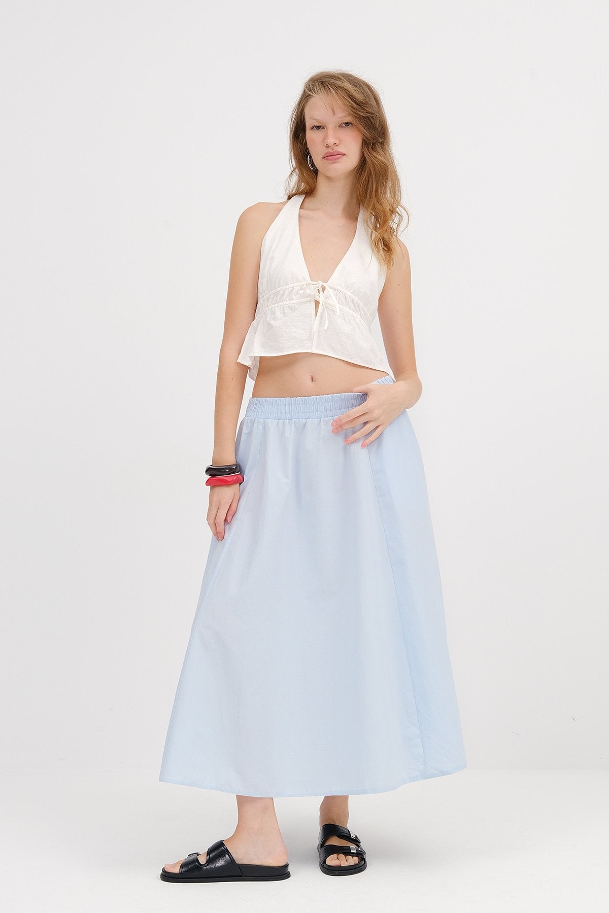 Baby-Blue_Elastic-Waist-Long-Skirt-addax