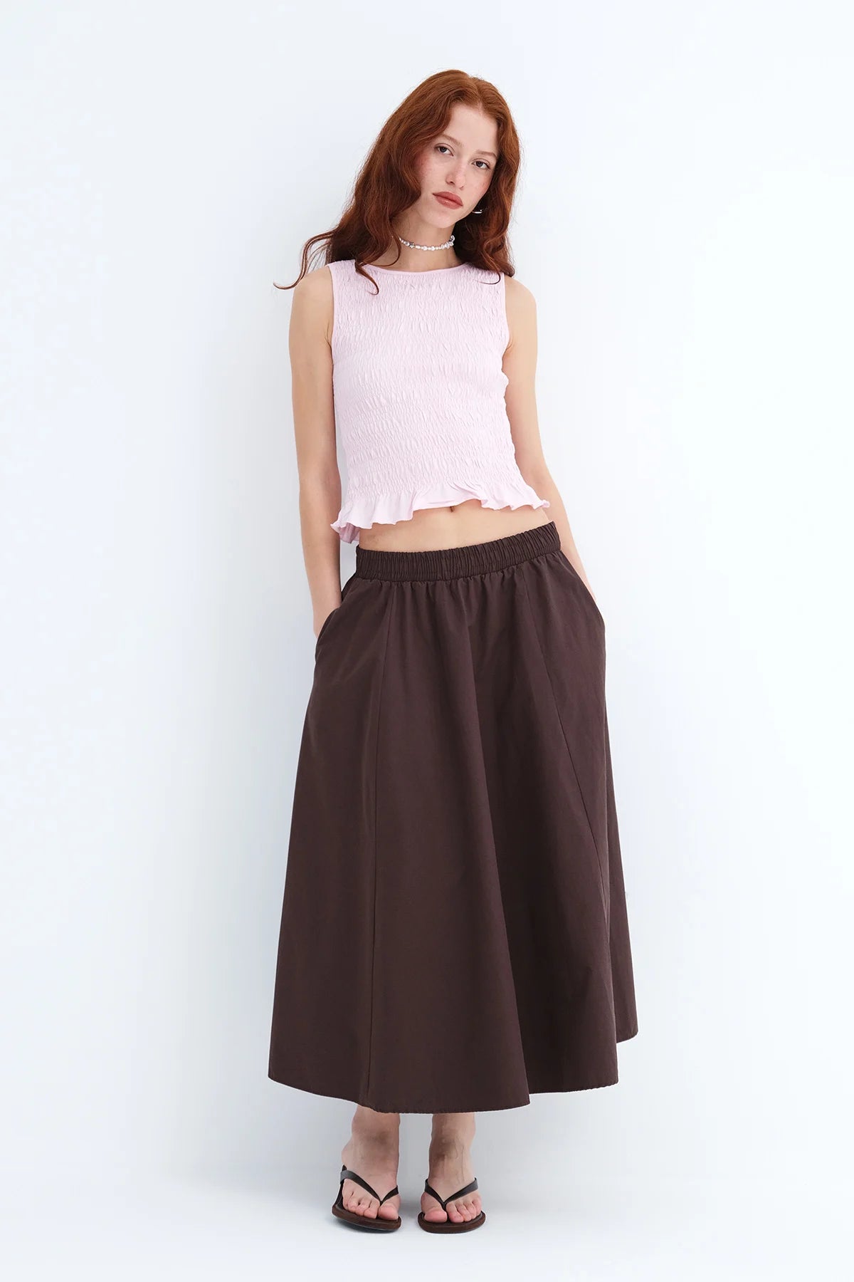 Bitter-Coffee_Elastic-Waist-Long-Skirt-addax