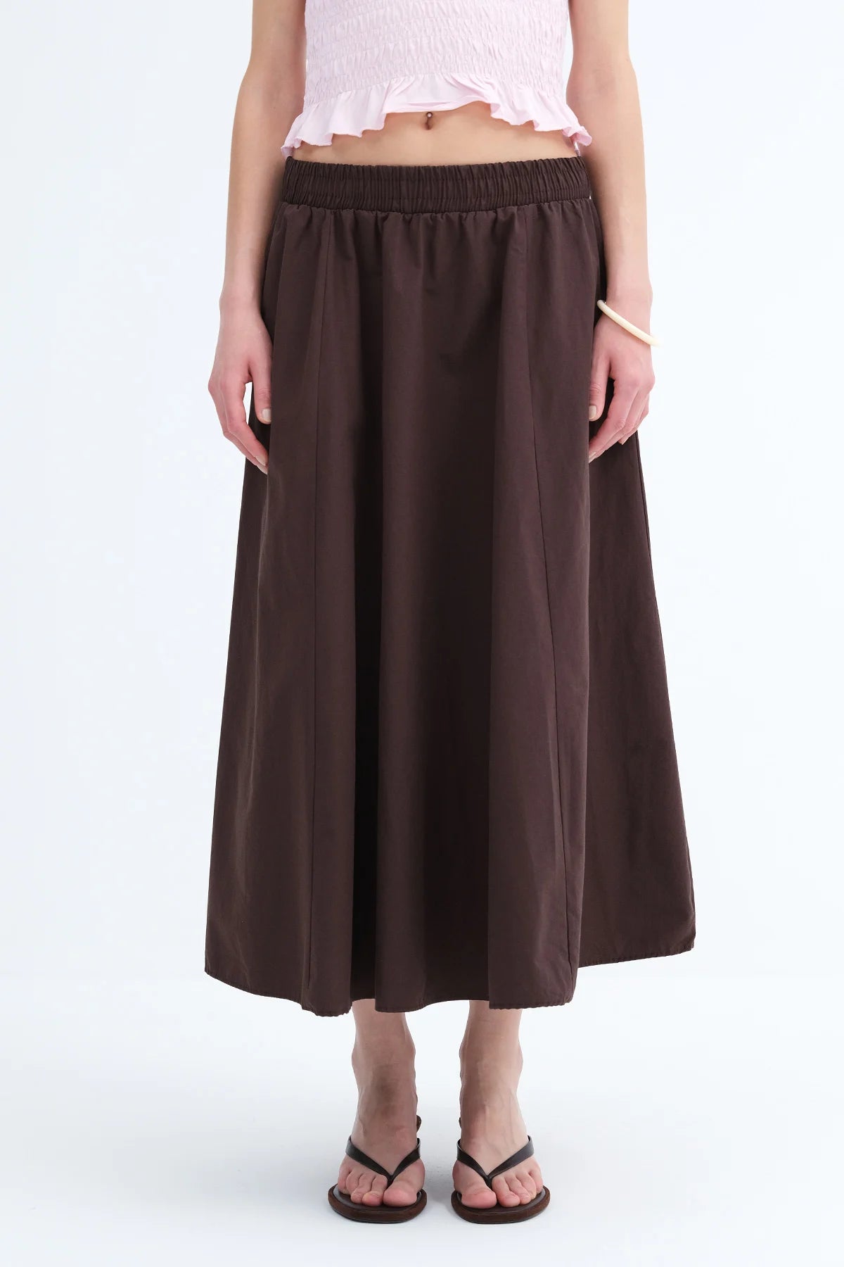 Bitter-Coffee_Elastic-Waist-Long-Skirt-addax