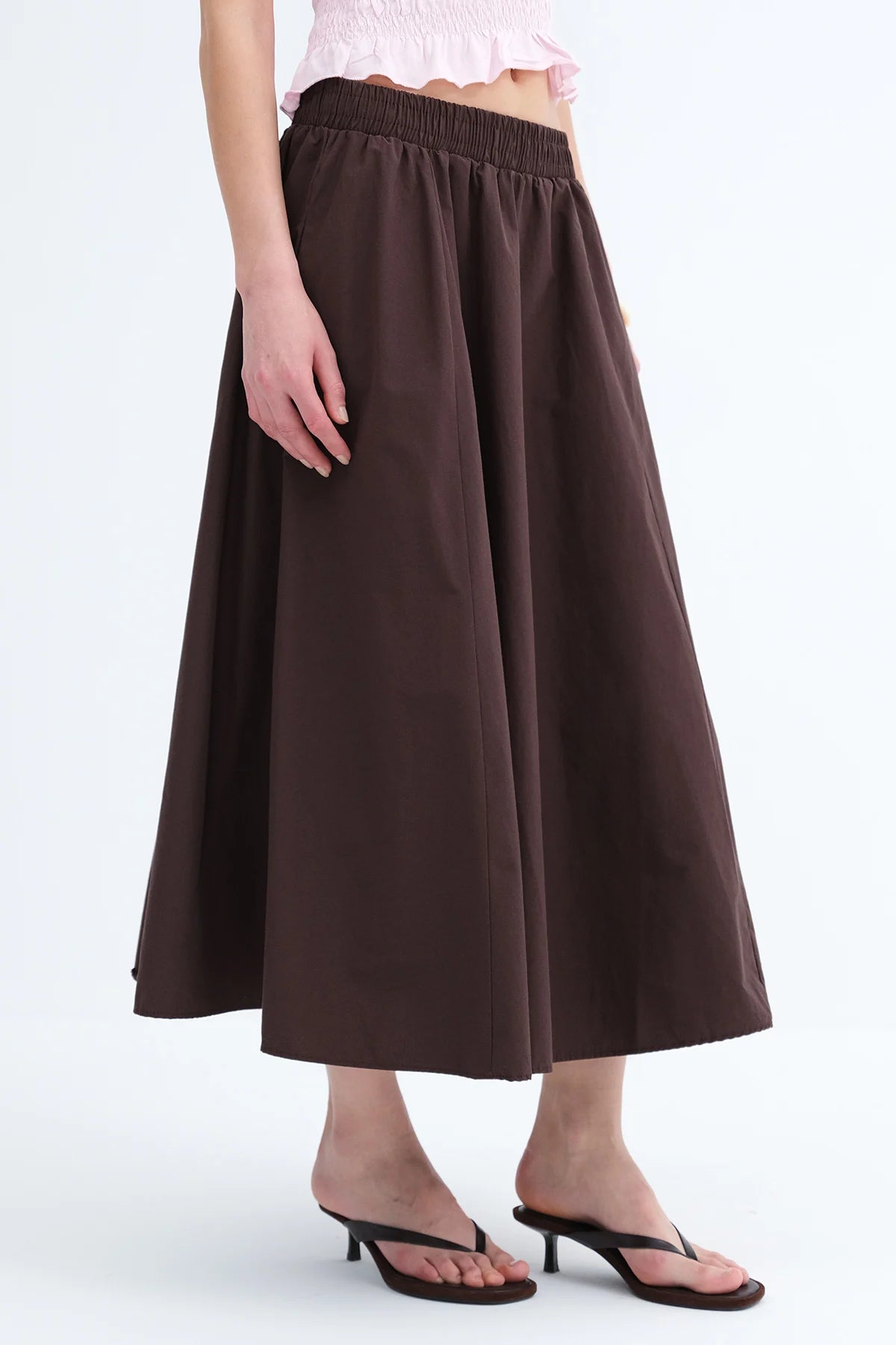 Bitter-Coffee_Elastic-Waist-Long-Skirt-addax