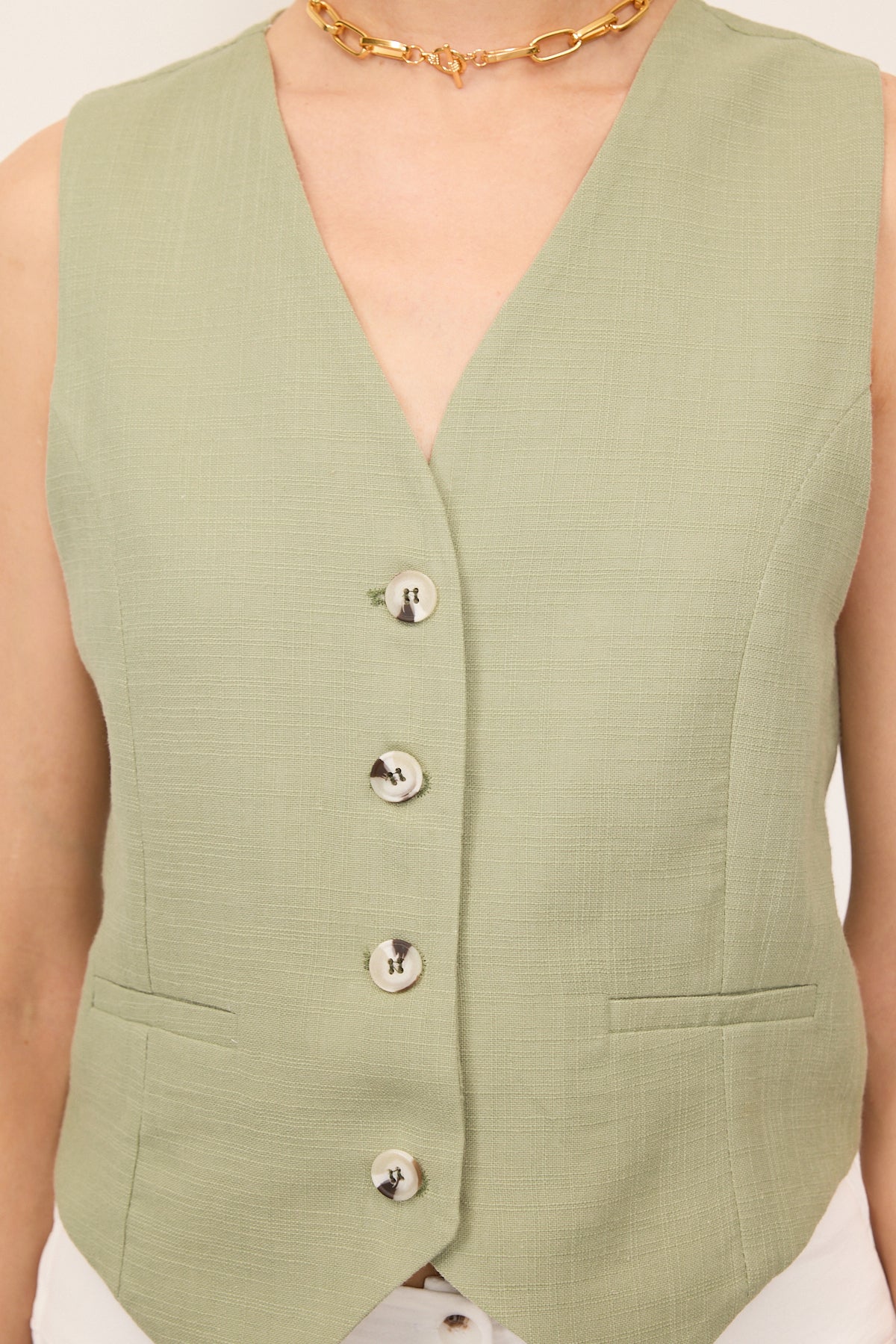 Khaki_Pocket-Detailed-Buttoned-Vest-addax