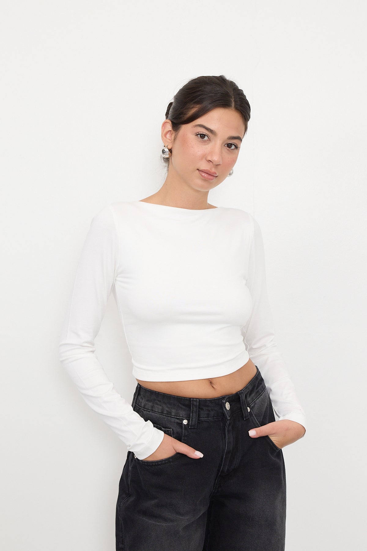 Ecru_Low-Rise-Long-Sleeve-Crop-Blouse-addax