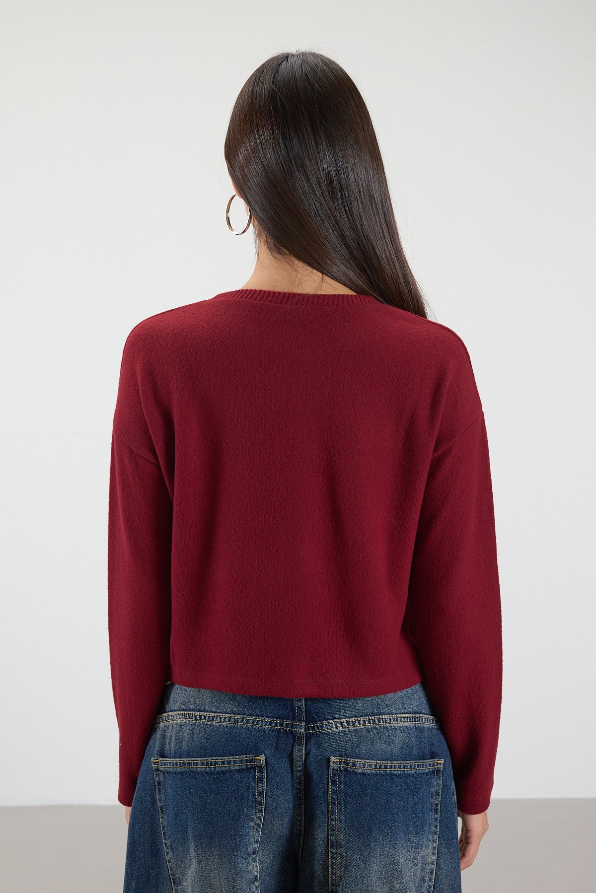 Burgundy_Soft-Touch-Crew-Neck-Top-addax