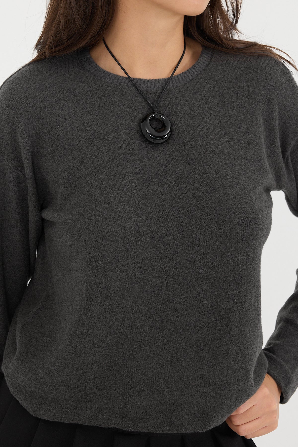 Charcoal-Melange_Soft-Touch-Crew-Neck-Top-addax
