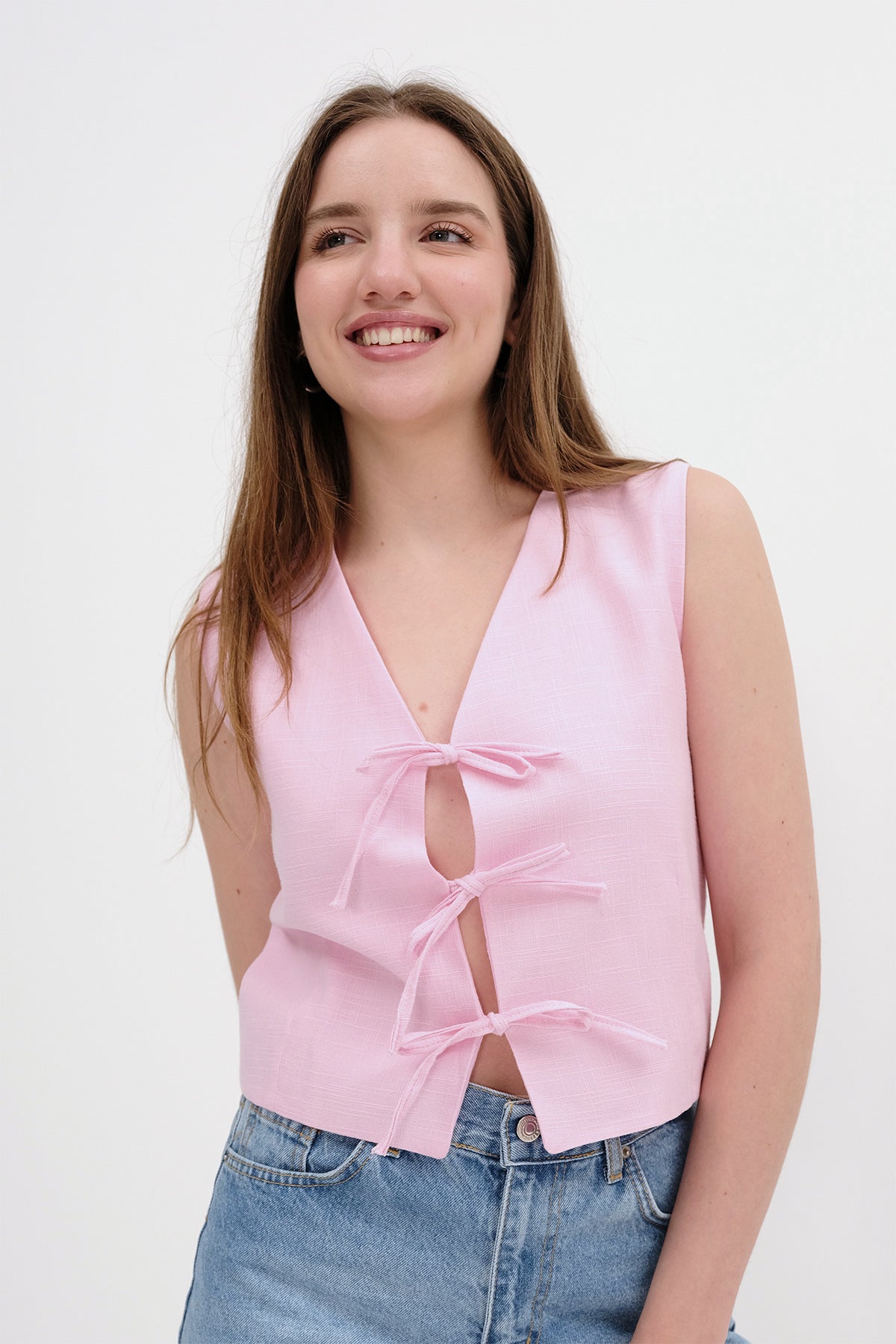 Pink_Front-Tie-Vest-addax
