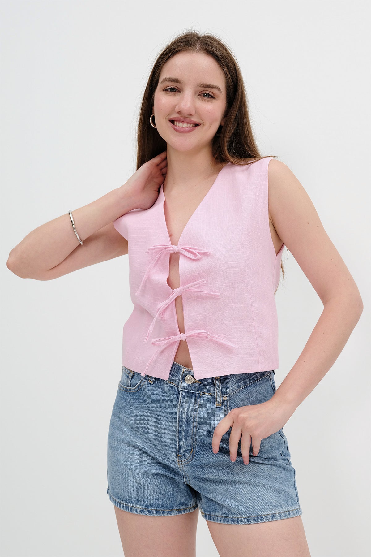 Pink_Front-Tie-Vest-addax